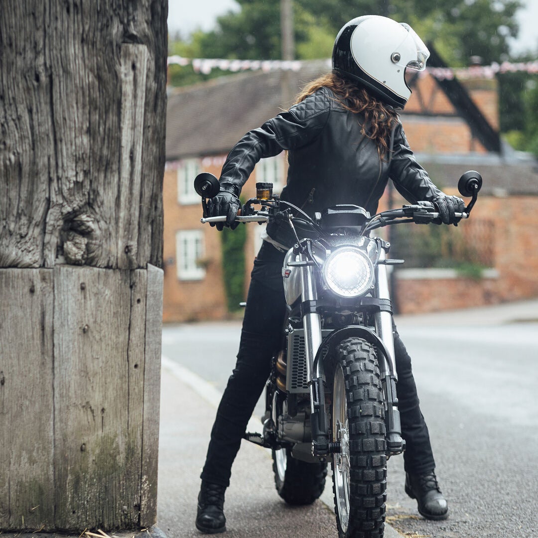 Merlin Bristol D3O Cafe Ladies Motorcycle Leather Jacket black XXL Figure 7