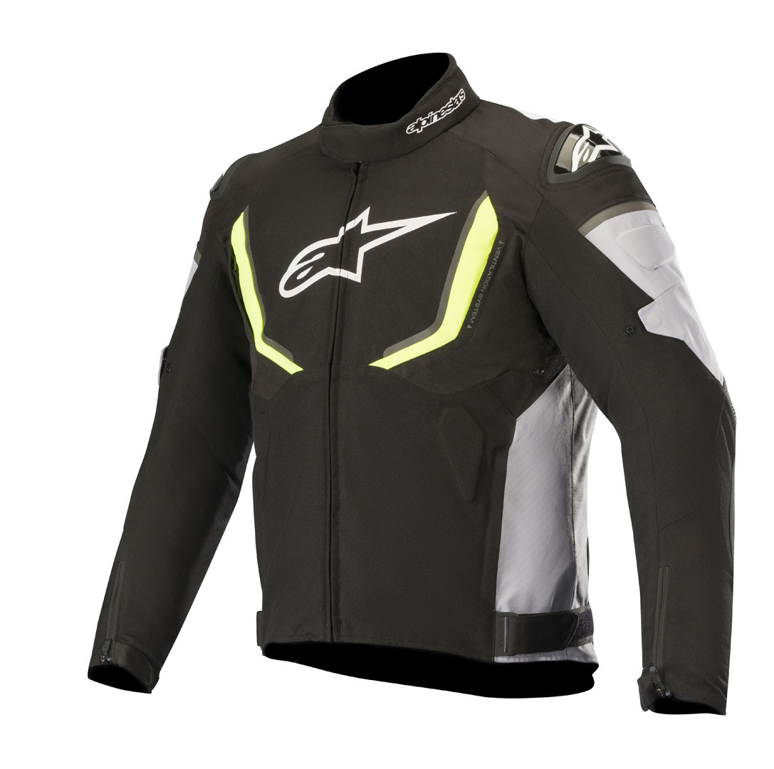 Alpinestars T-GP R v2 waterproof Motorcycle Textile Jacket black/grey/yellow M Figure 1