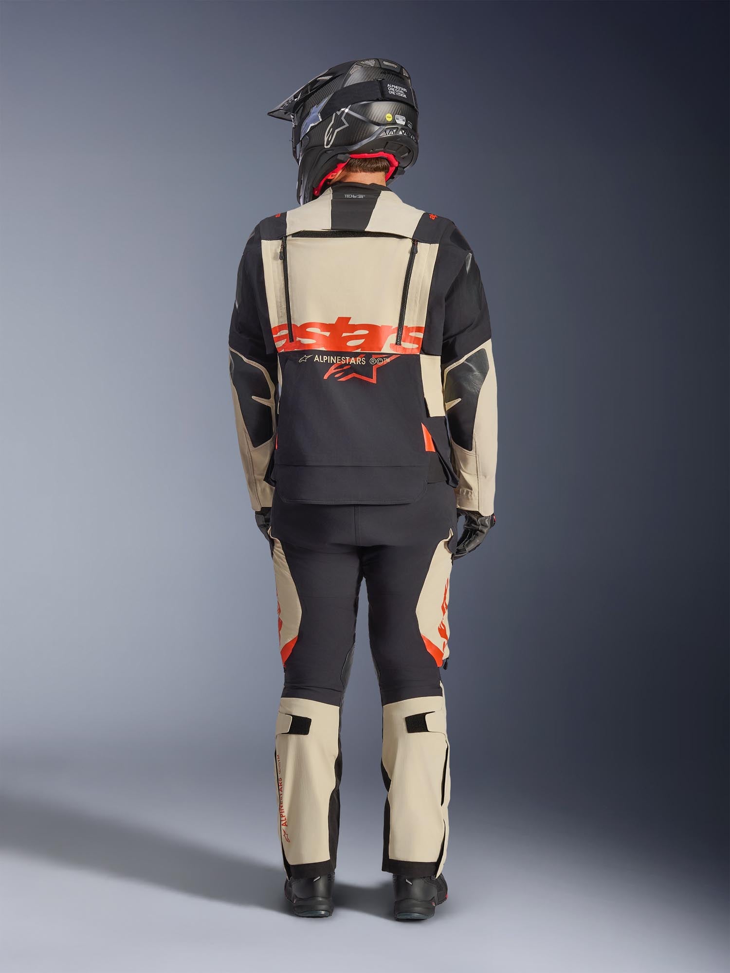 Alpinestars Harok Pro Drystar XF jaqueta têxtil de motocicleta à prova d'água preto/bege M Figura 8