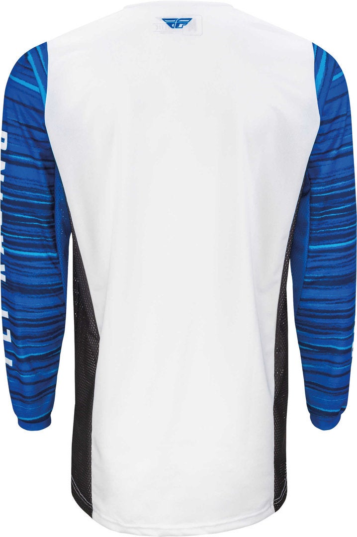 Fly Racing Kinetic Wave Motocross Jersey weiß/blau XXL Abbildung 2