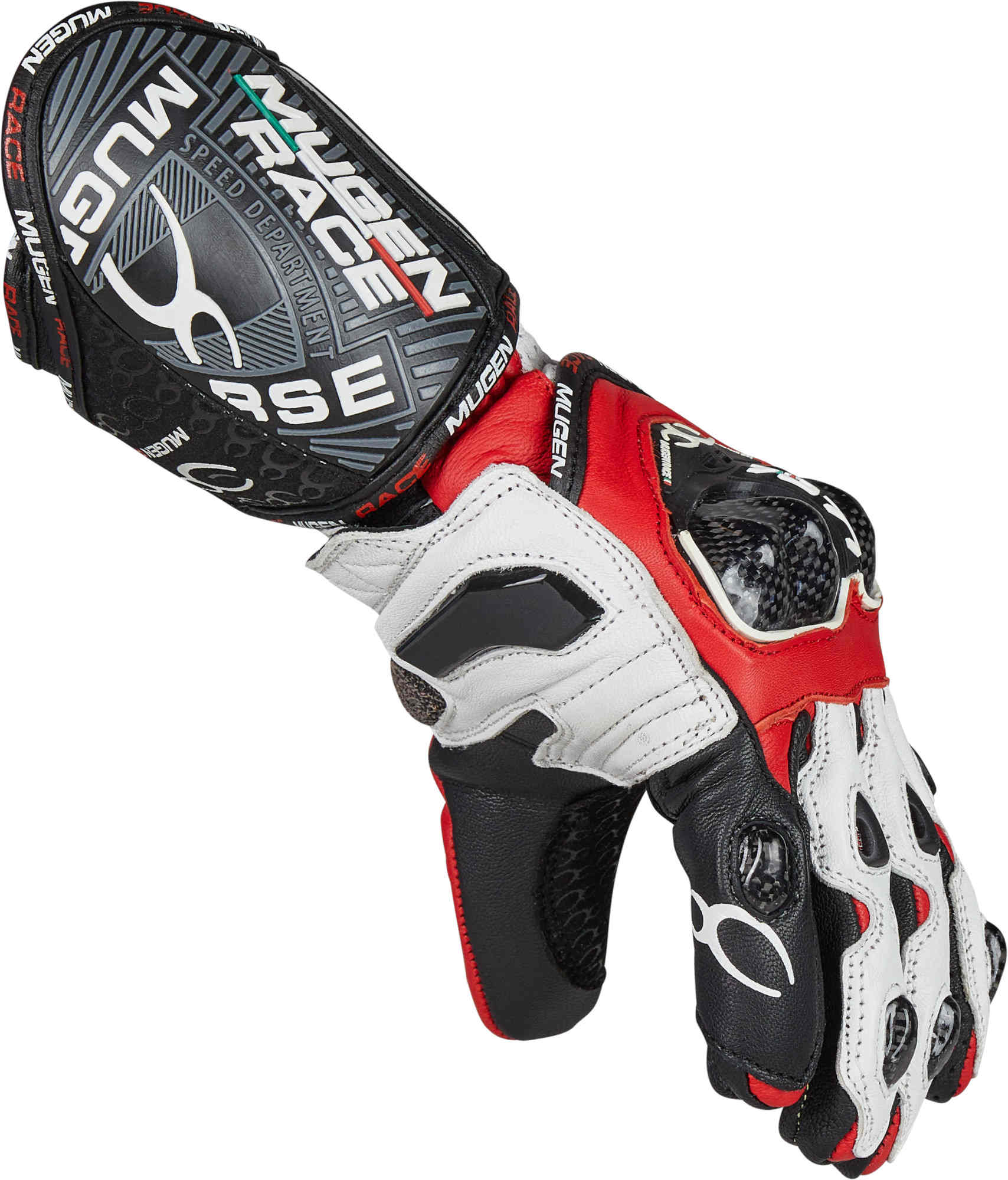 MUGENRACE Bornew Motorrad Handschuhe schwarz/weiß/rot M Abbildung 5