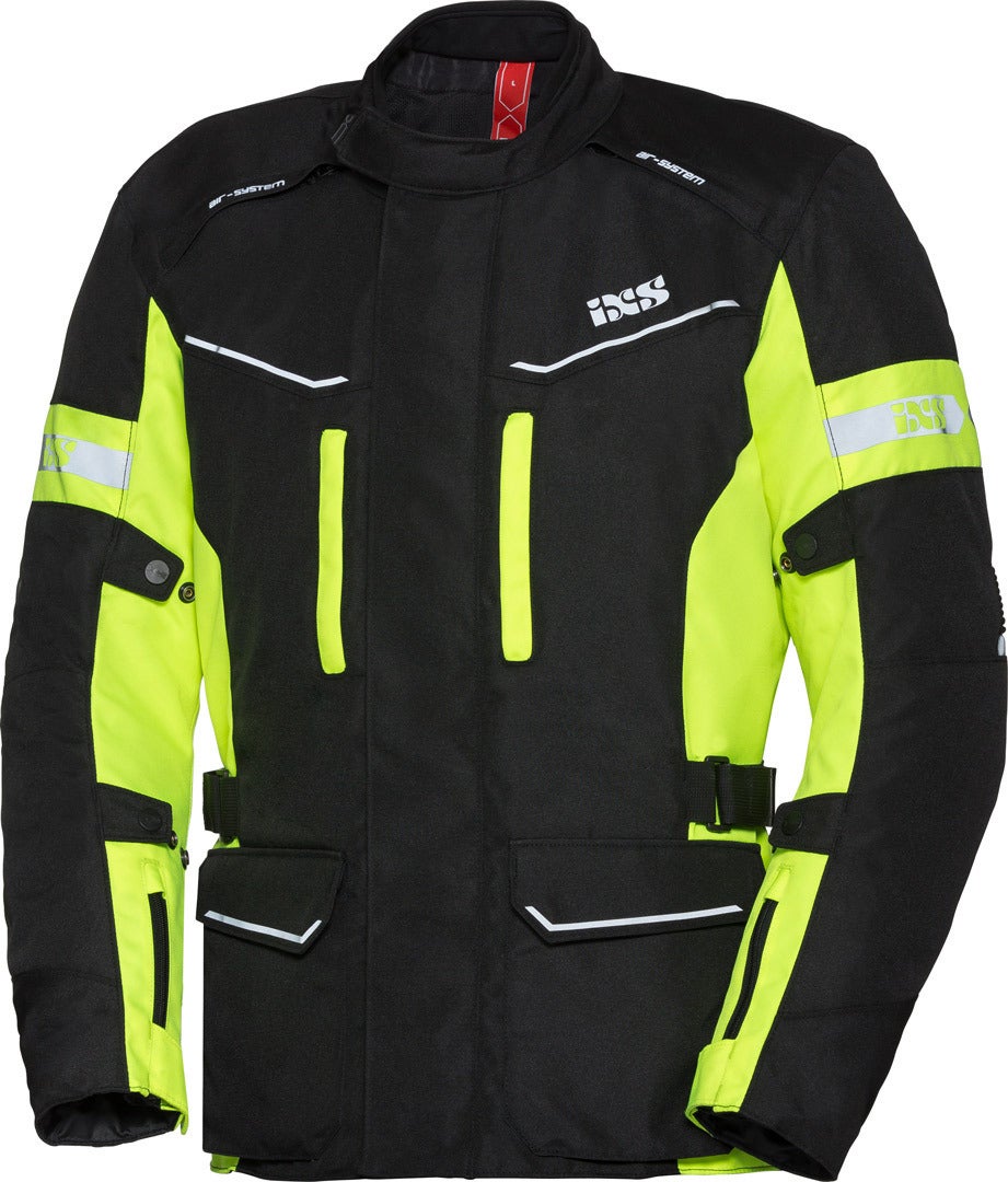 IXS Tour Evans-ST Текстильная куртка мотоцикла чёрный/неоново-жёлтый L Рисунок 1