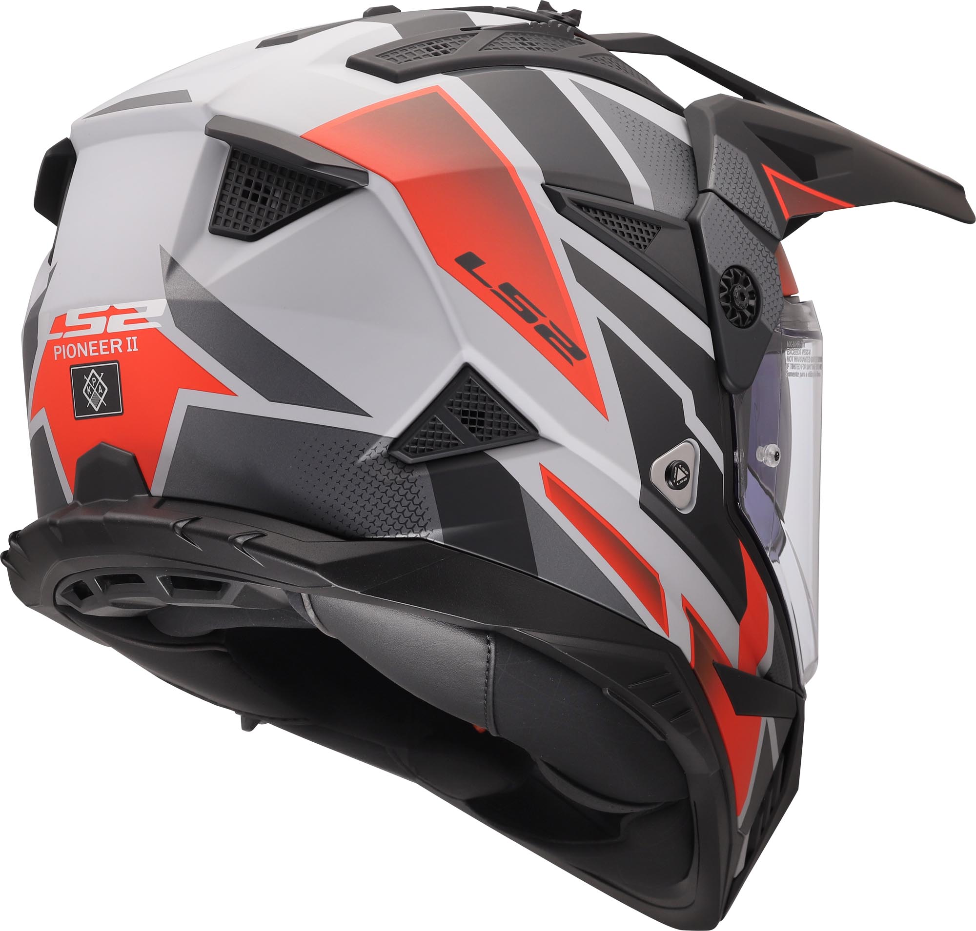 Side view of LS2 MX702 Pioneer II Block Enduro Helmet