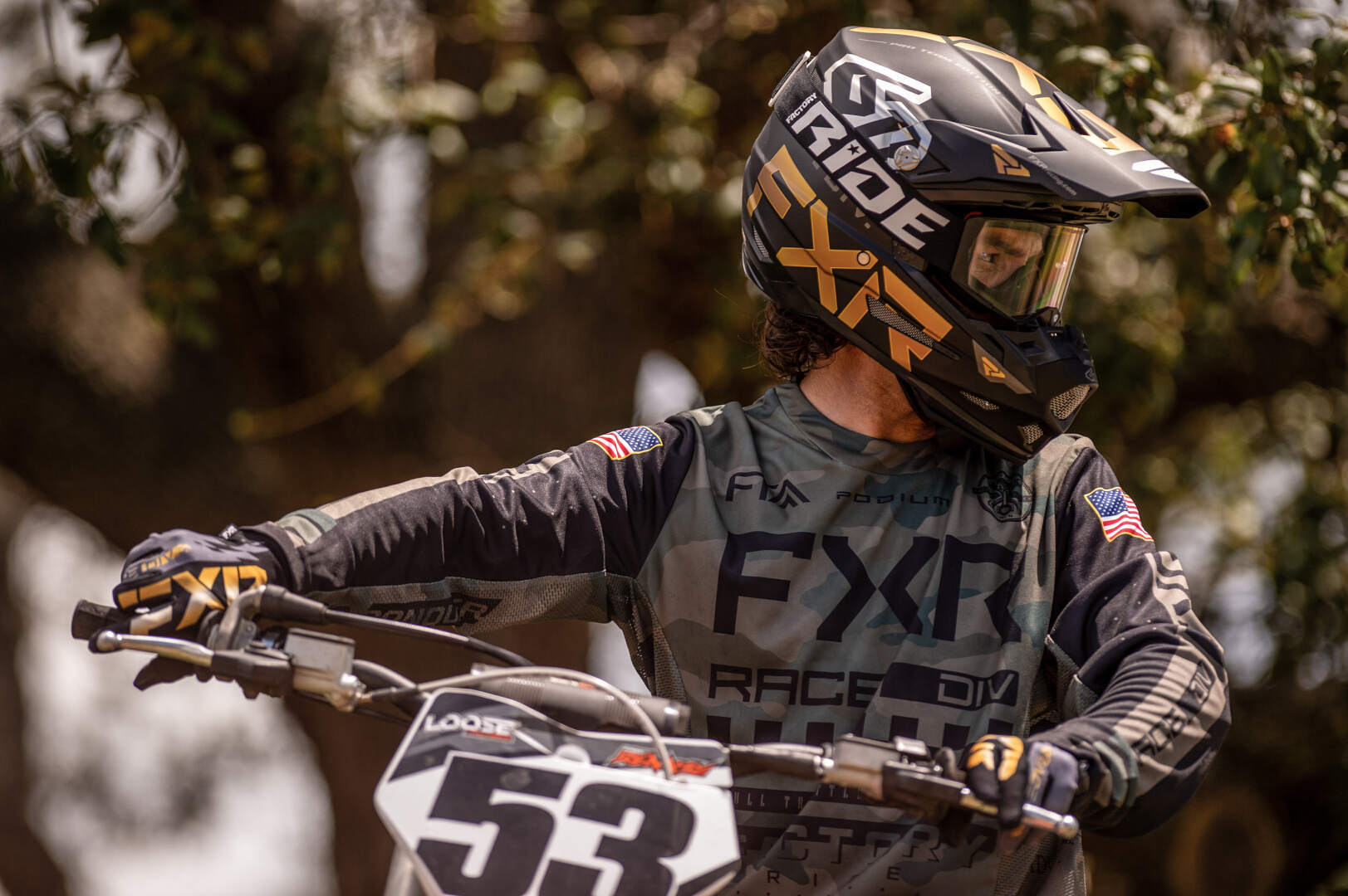 FXR Podium Gladiator 2023 Motokrosový dres olive M Obrázek 3