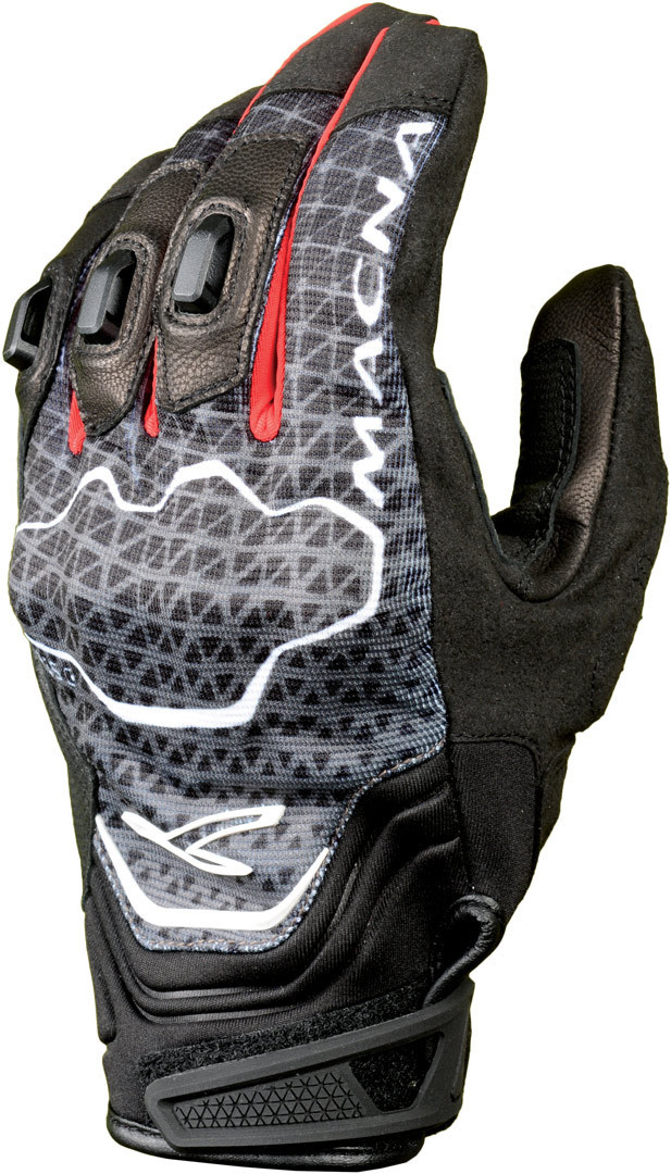 Macna Assault Guantes de moto negro/gris/rojo L Figura 1