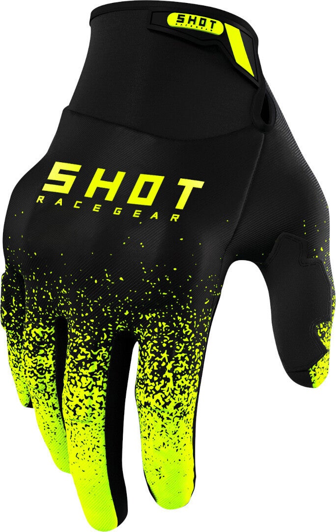 Shot Drift Edge Motocross handsker sort/gul 10 Figur 1