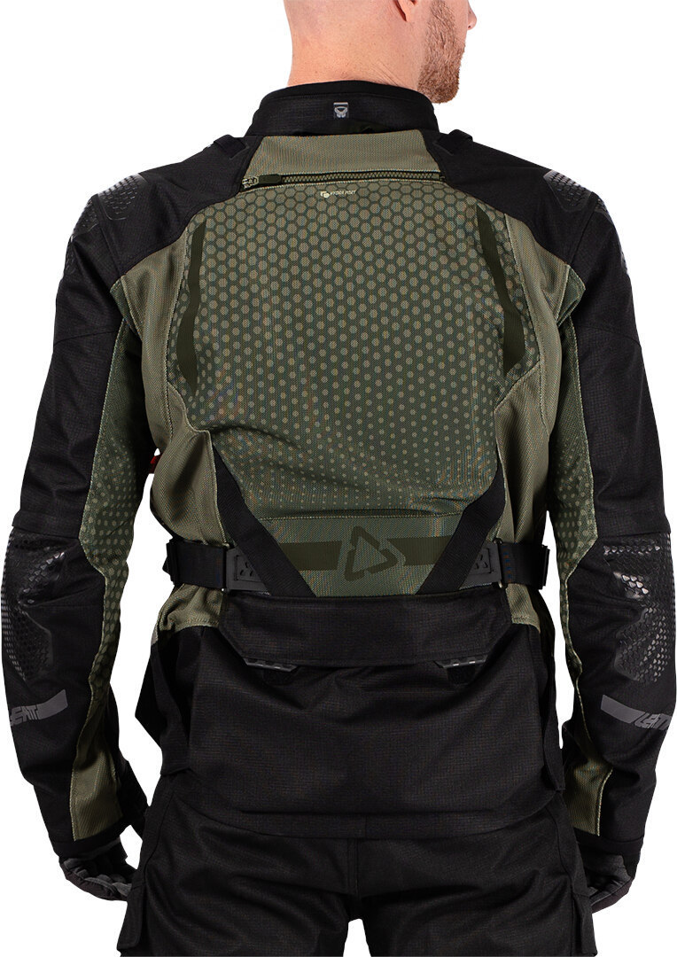 Side view of Leatt ADV Flowtour 5.5 waterproof Motorcycle Textile Jacket
