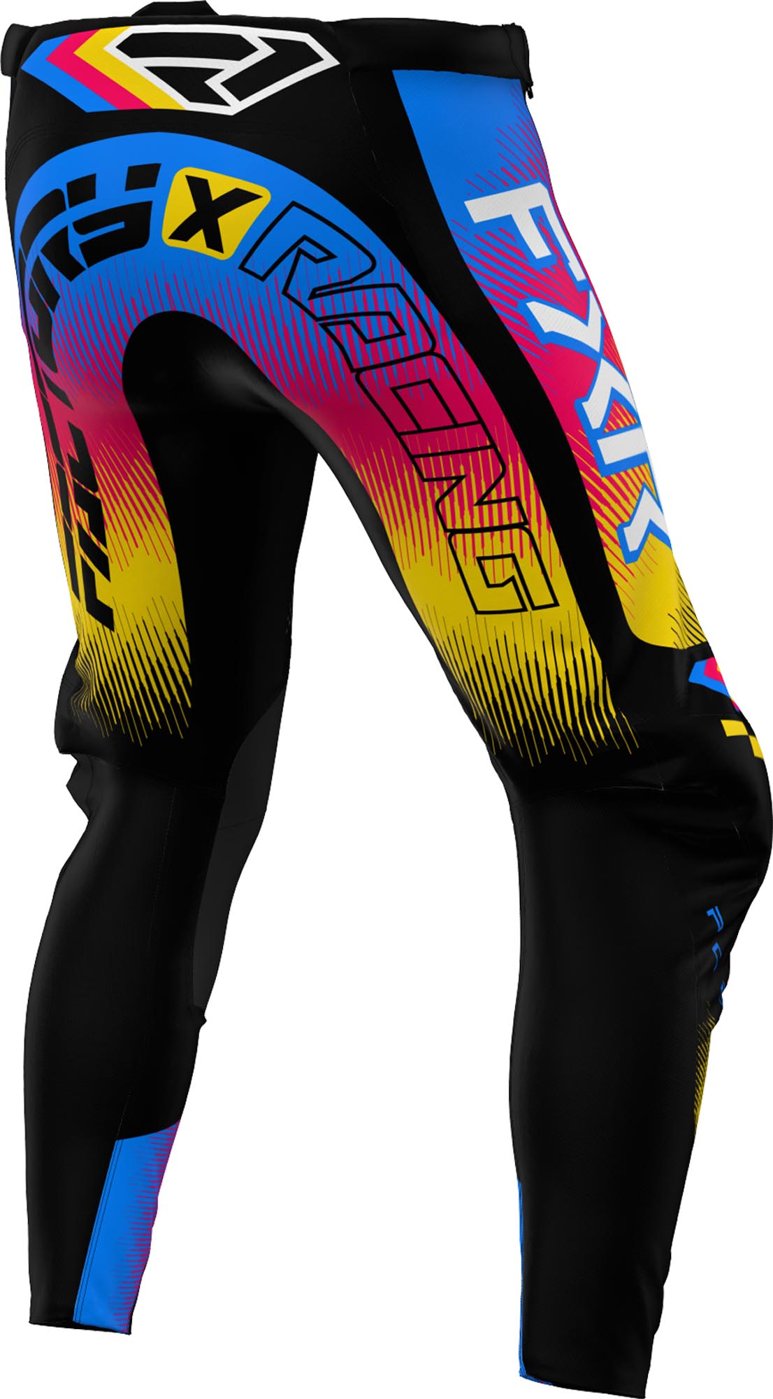 FXR Podium Gladiator Pantaloni de motocross negru/albastru/galben 28 Figura 2
