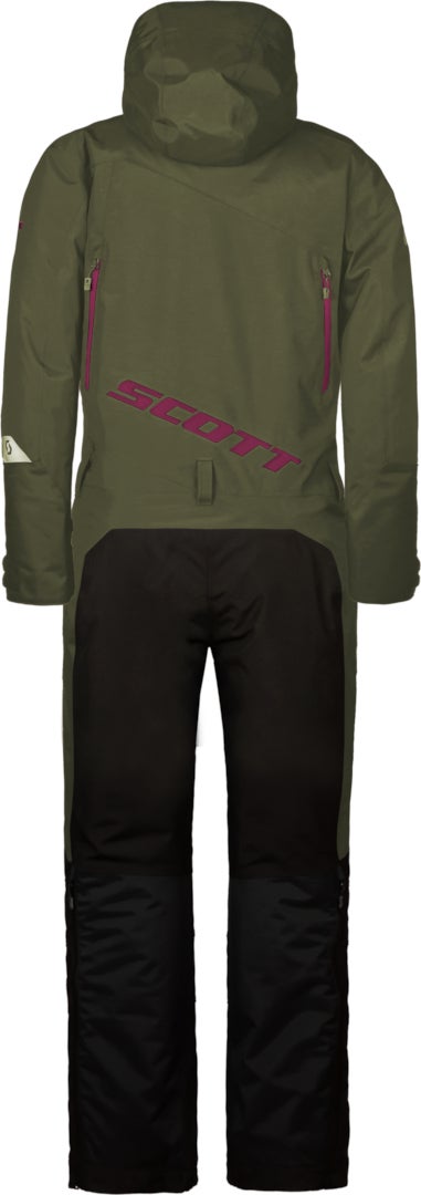 Scott DS-I Dryo 2023 Dames Eendelig Sneeuwscooter Pak groen/rood L Figuur 2