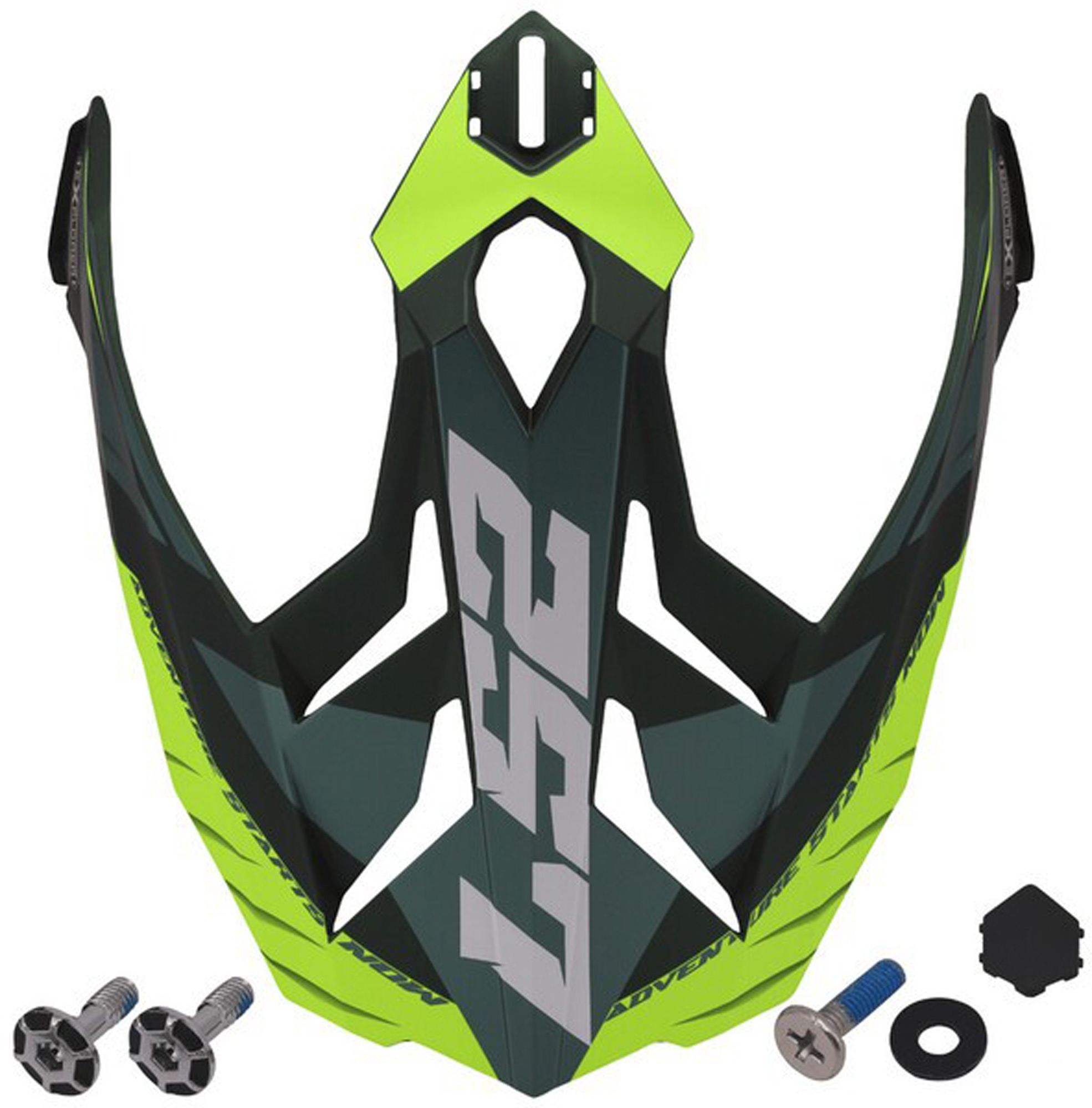 LS2 MX701 Spire Vârful Casca verde/galben Figura 1