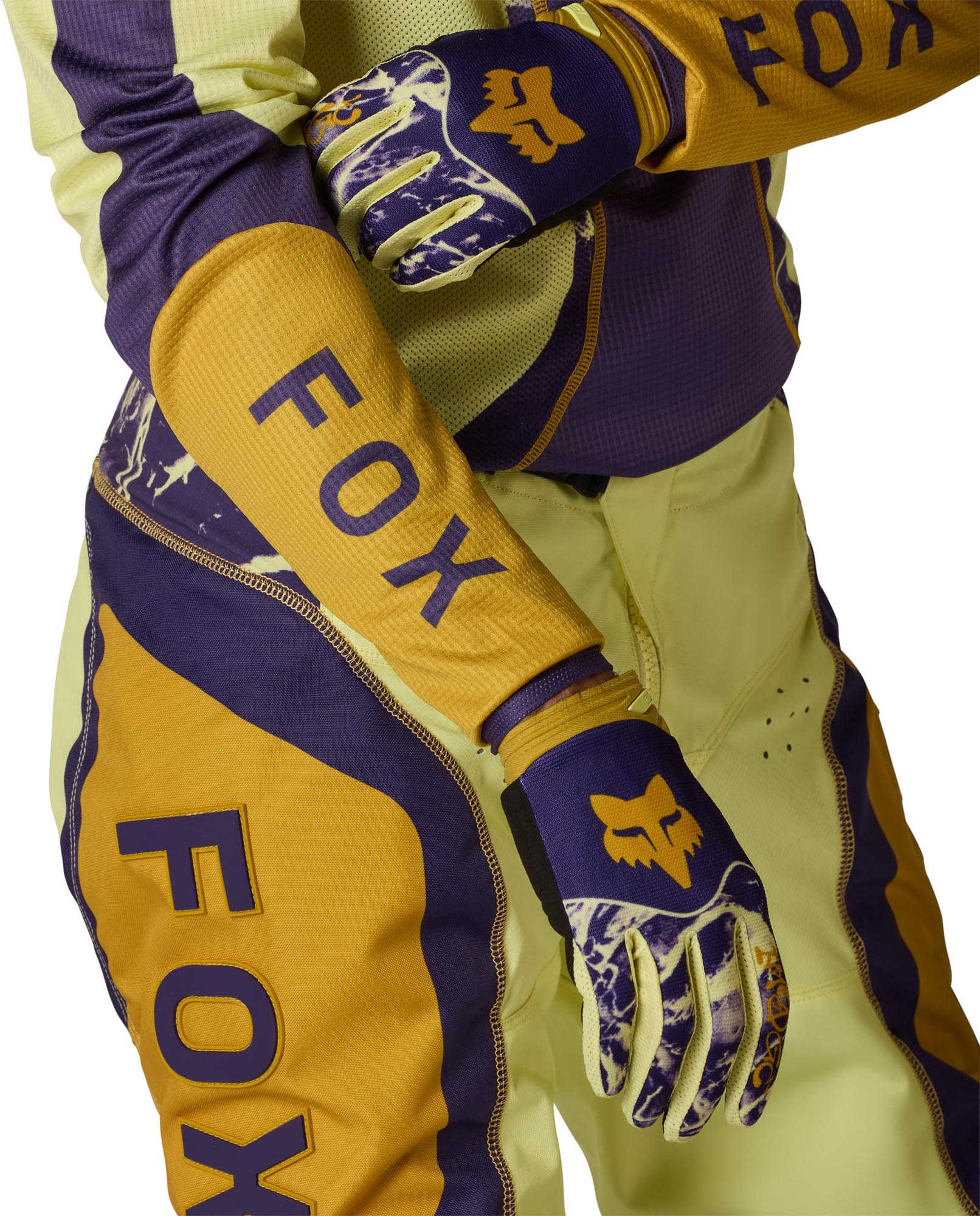 FOX 180 Image Print Motocrosstrøje lilla/gul 2XL Figur 6