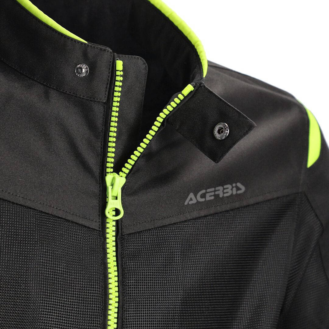 Acerbis Ramsey Vented 2.0 Mesh Motorcycle Textile Jacket black/yellow XL Figure 8