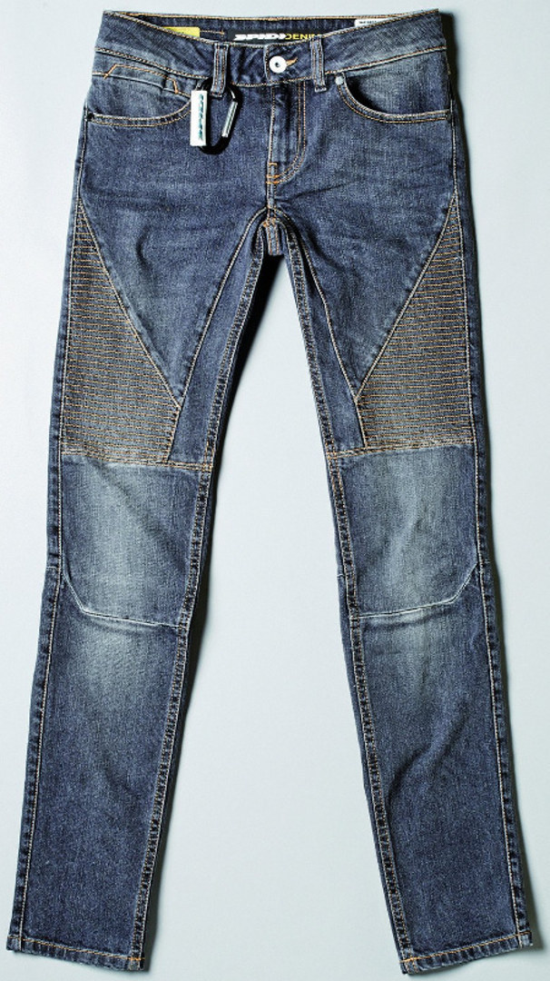 Spidi Denim Lady Racer Slim Fit Blugi pentru motociclete pentru doamne Albastru deschis 25 Figura 1
