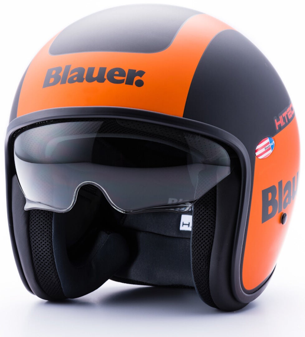 Blauer Pilot 1.1 G Graphic Jet hjelm sort mat/orange Tab (58/60) Figur 1