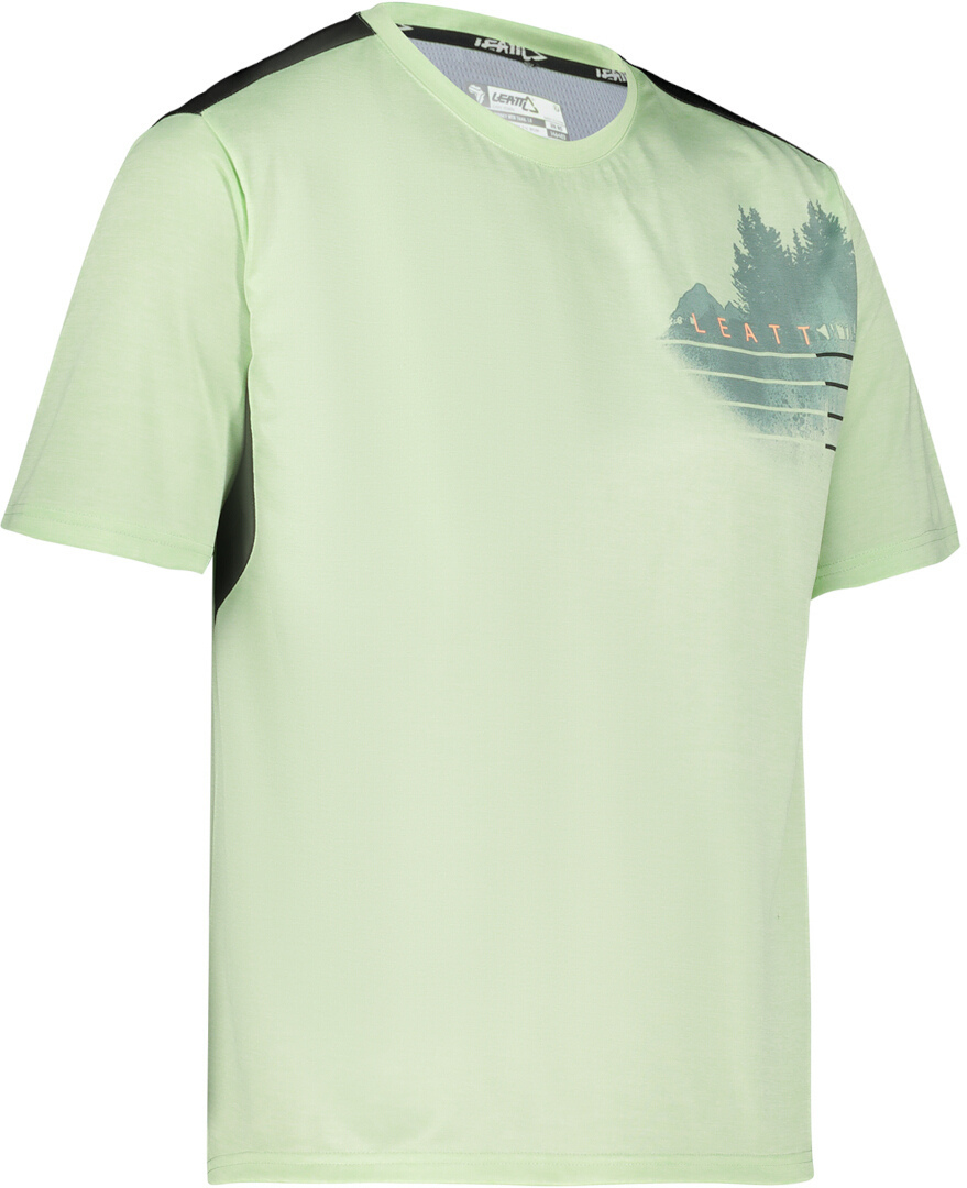Leatt MTB Trail 1.0 Short Sleeve Tricoul de bicicletă Verde deschis S Figura 1