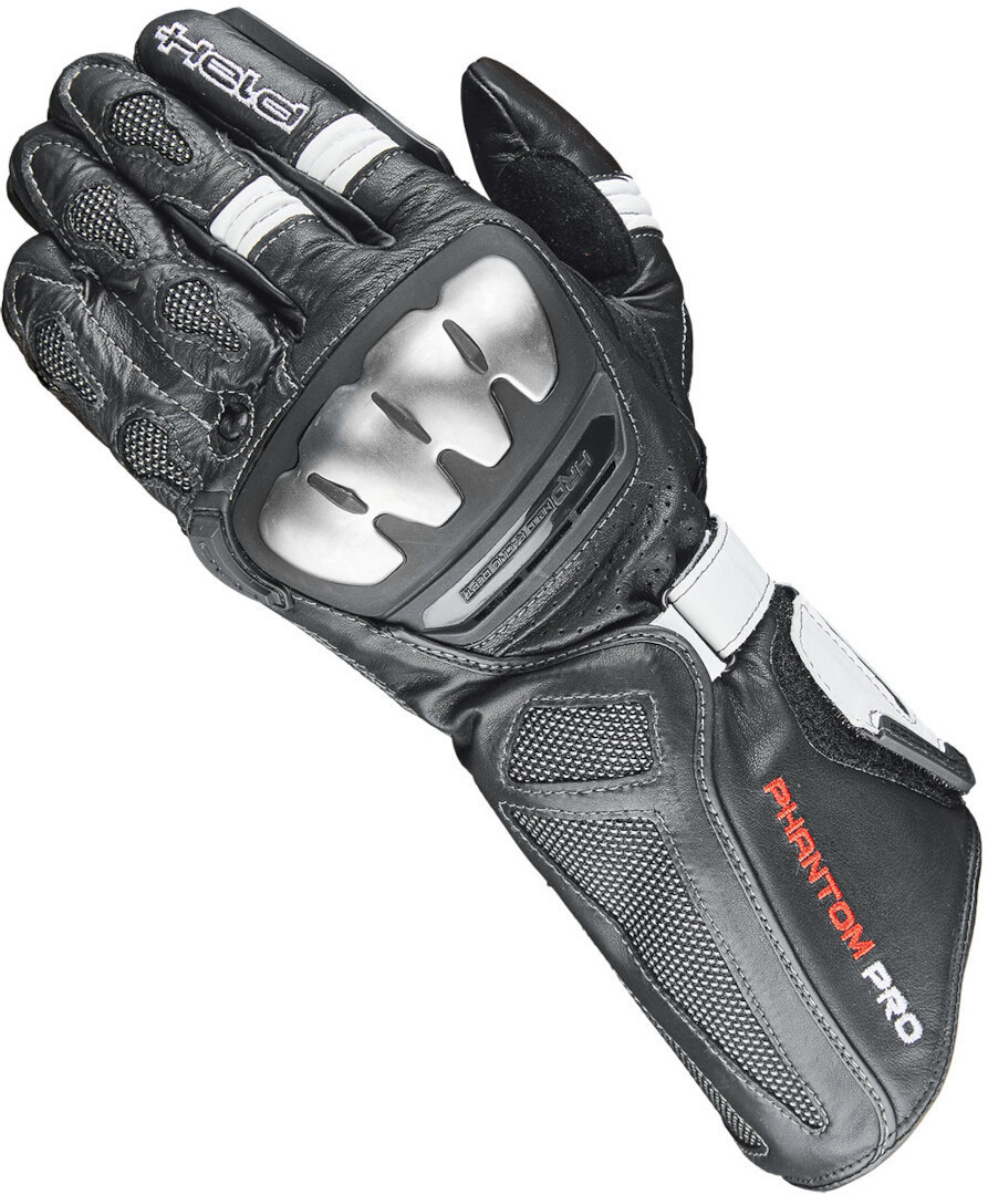 Held Phantom Pro Motorcycle Gloves black/white L-9 Figure 1