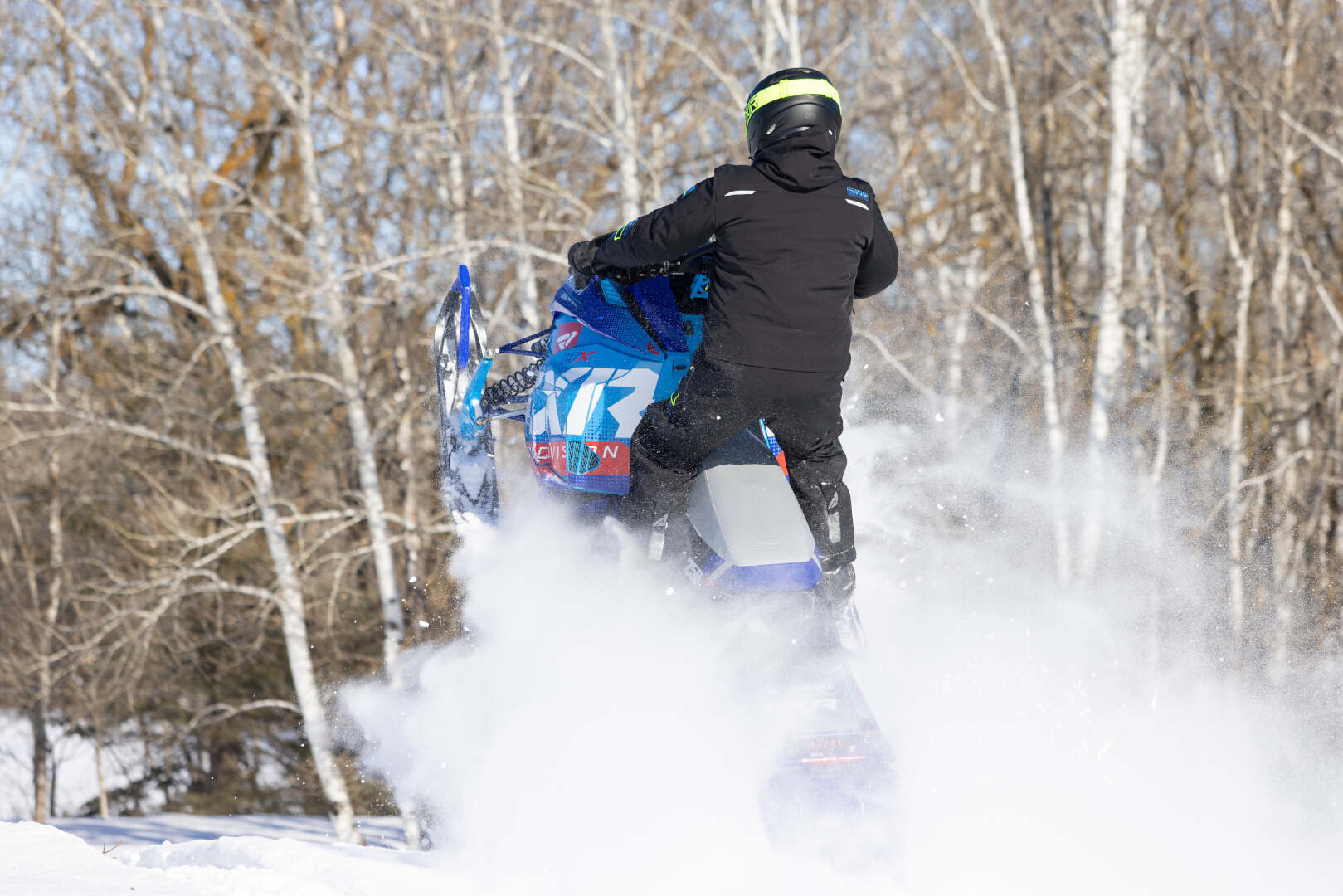FXR Maverick F.A.S.T. Insulated Eendelig sneeuwscooterpak zwart/blauw/geel M Figuur 5
