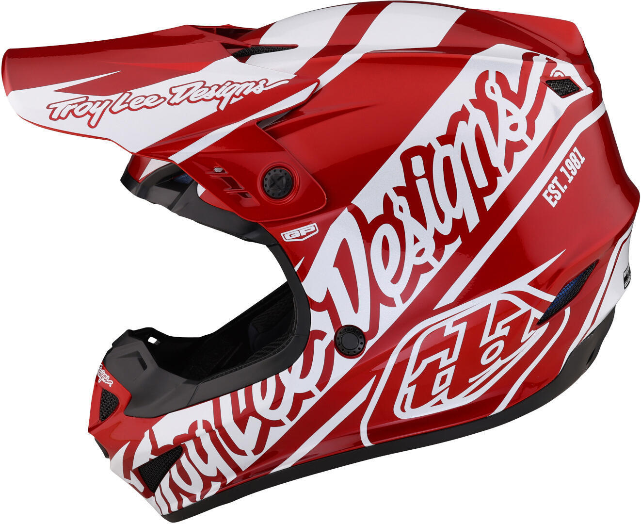 Troy Lee Designs GP Slice Cască de motocross Roșu/Alb XS (54/55) Figura 4