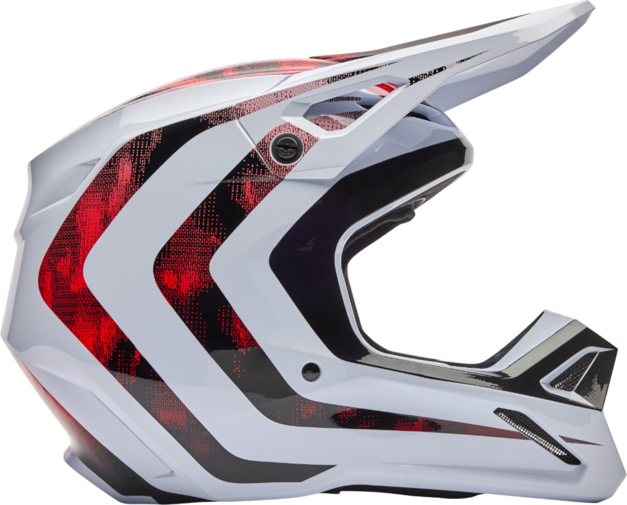 FOX V1 Kairos Motorcross helm wit/rood Verlies (59/60) Figuur 2