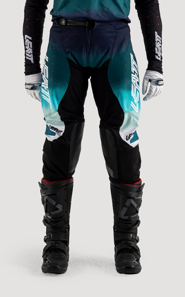 Leatt Moto 4.5 Lite Dame Motocross bukser sort/blå/hvid L Figur 3