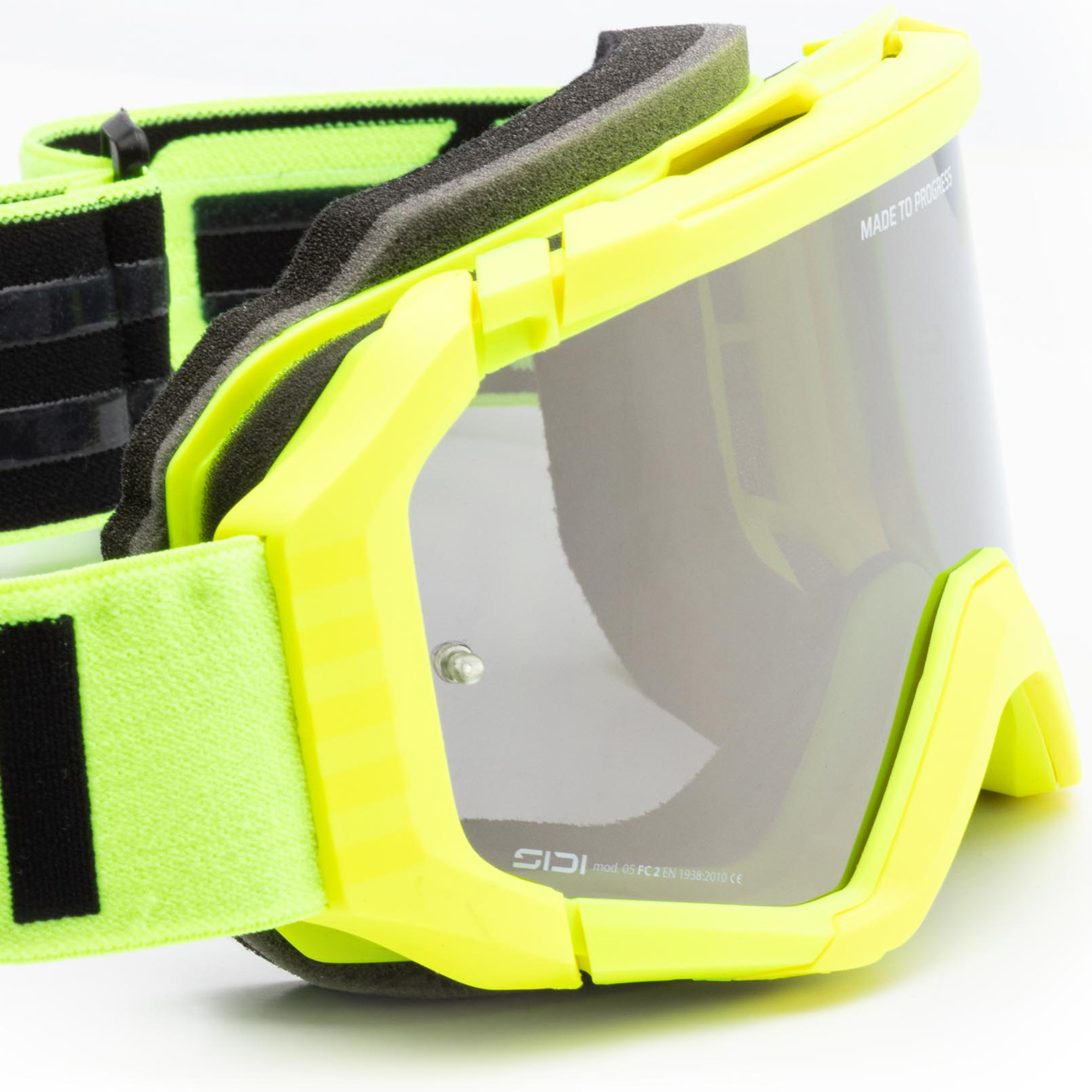 Sidi Fulmen Mirror Occhiali da motocross Argento/Giallo Figura 3