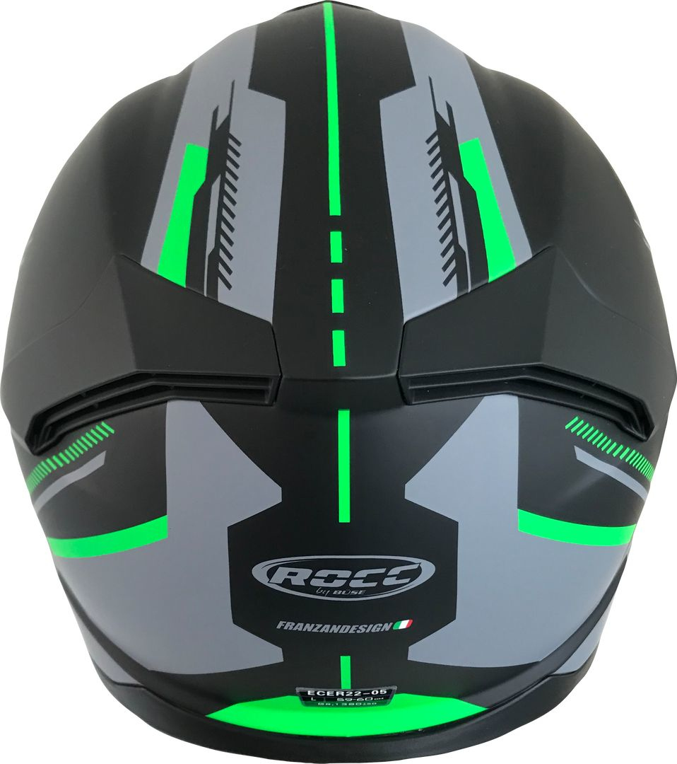 Rocc 861 Capacete preto fosco/verde S (55/56) Figura 2