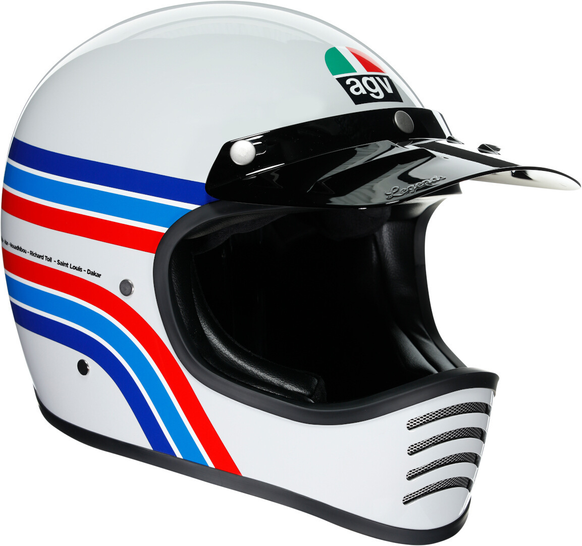 AGV Legends X101 Dakar 87 Helmet white/red/blue S (55/56) Figure 1