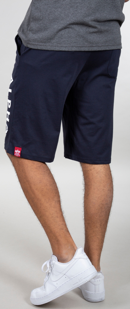Alpha Industries Jersey Shorts Mørkeblå M Figur 3