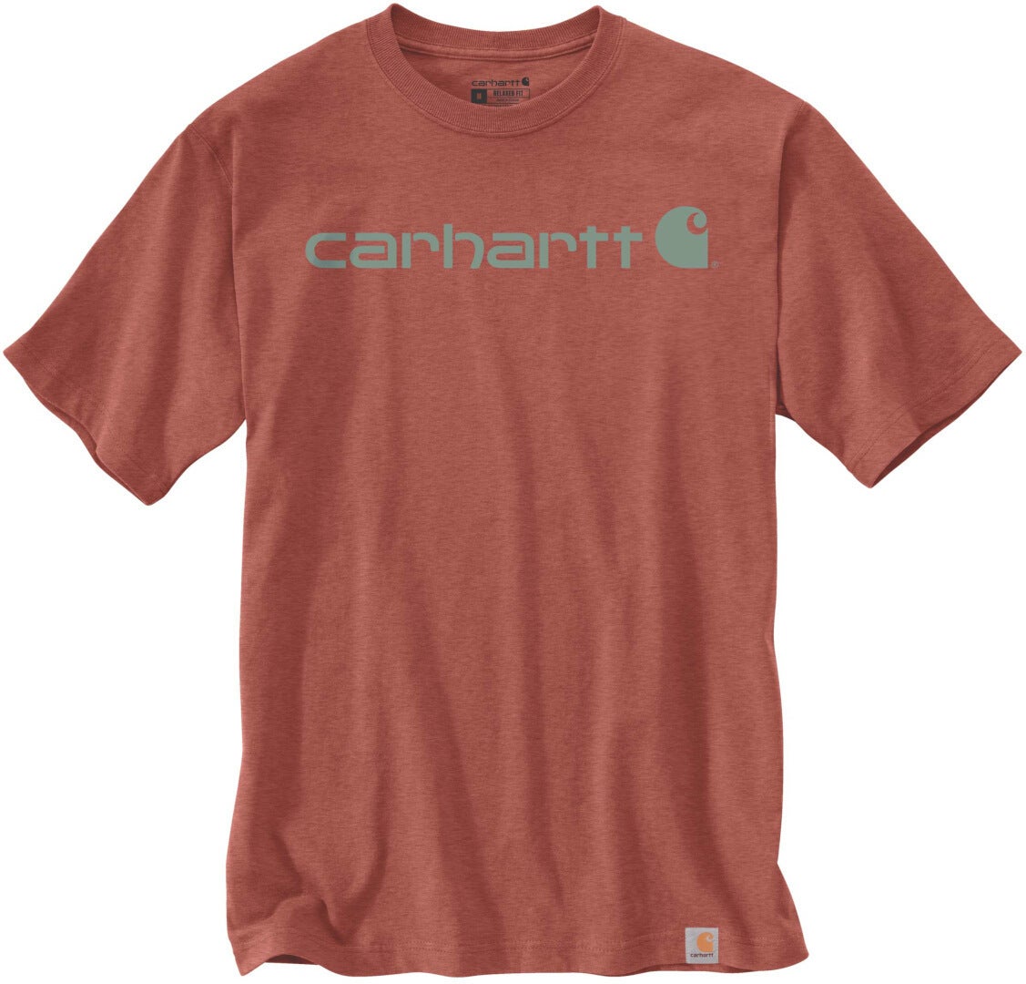 Carhartt EMEA Core Logo Workwear Short Sleeve Triko červená/šedá L Obrázek 1