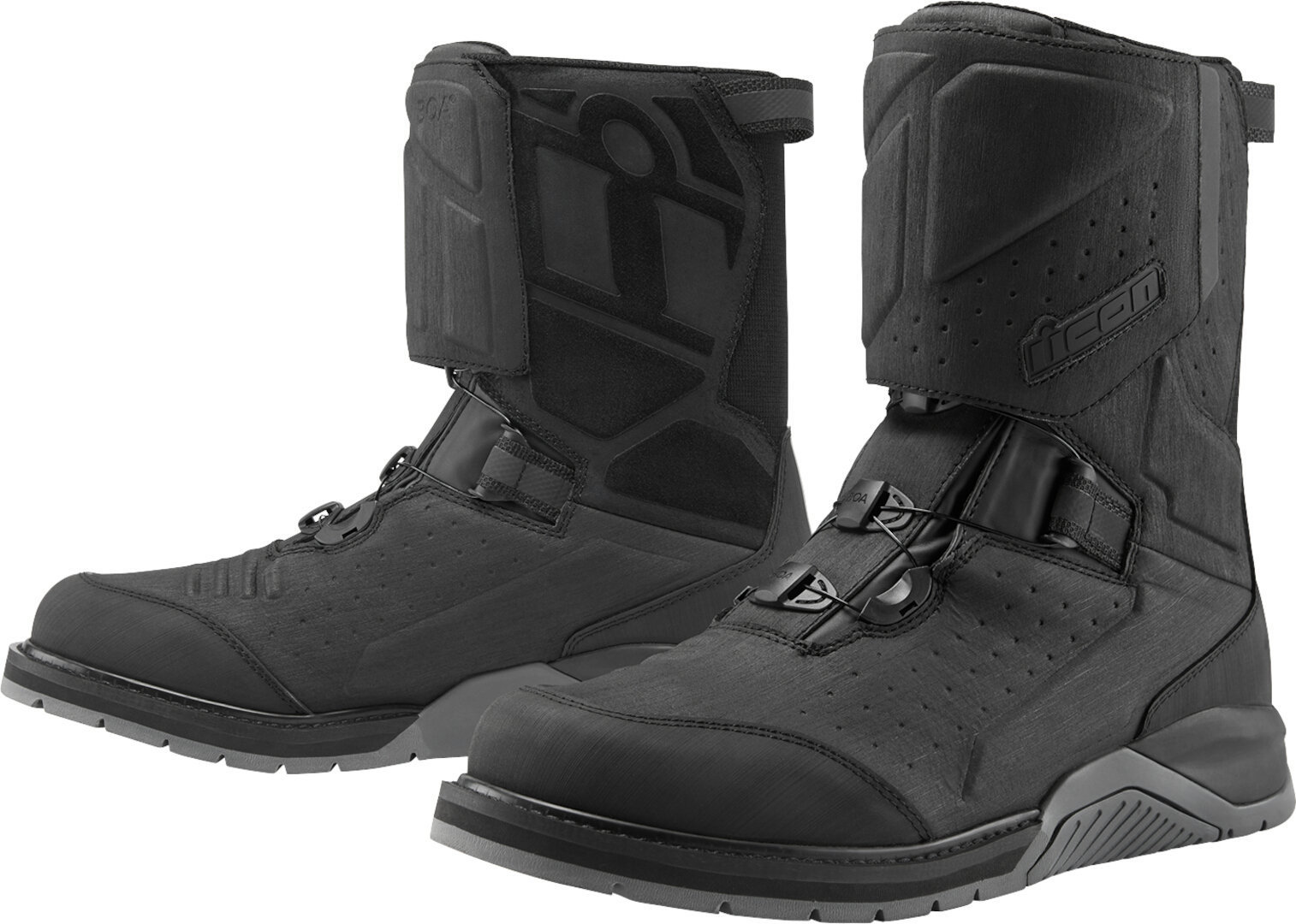 Icon Alcan WP waterproof Motorcycle Boots black 43 Figure 1