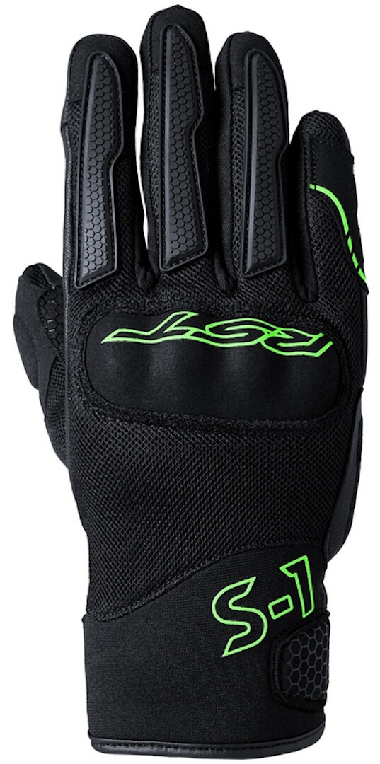 RST S1 Mesh Gants de moto noir/vert M Figure 1