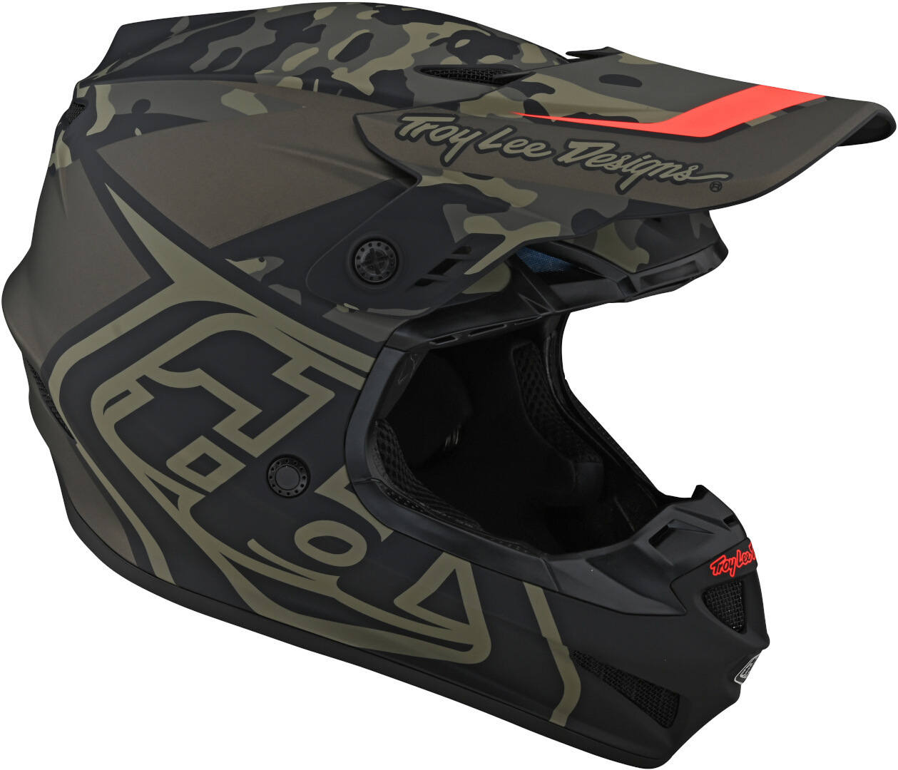 Troy Lee Designs GP Overload Camo Motocross hjälm Grön XS Figur 3