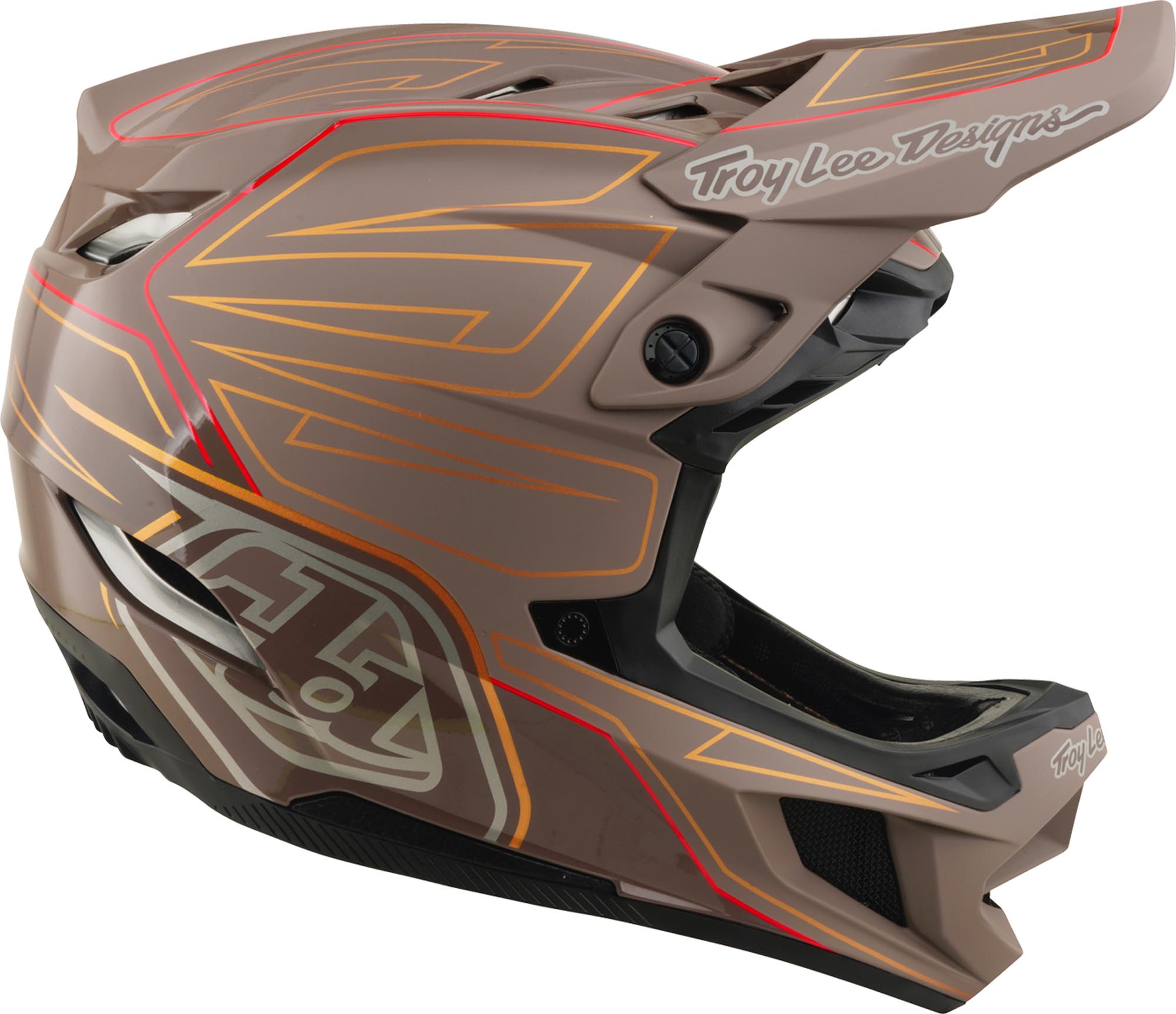 Troy Lee Designs D4 Polyacrylite MIPS Shadow Pro Nobrauciena ķivere S (55/56) 3. attēls