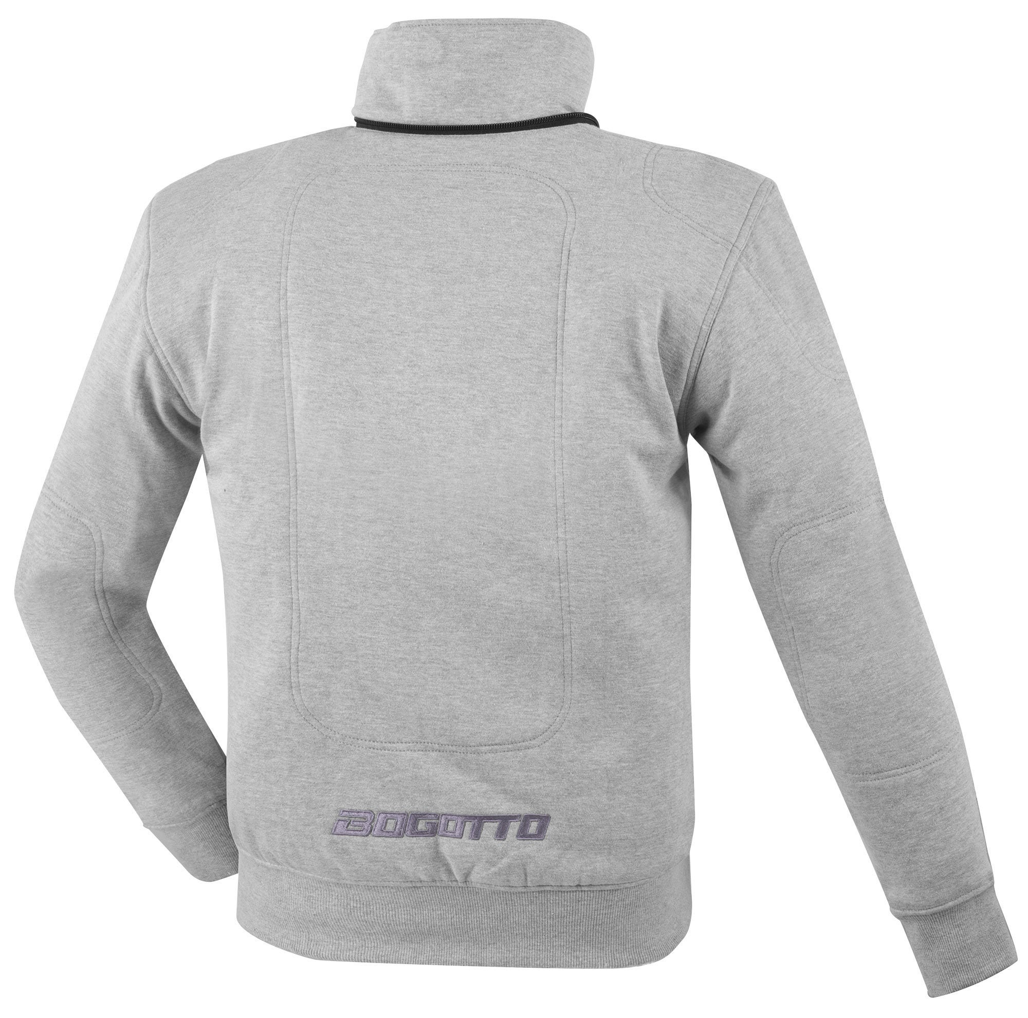 Bogotto R-Ace Motorfiets Zip Hoodie grijs 3XL Figuur 3