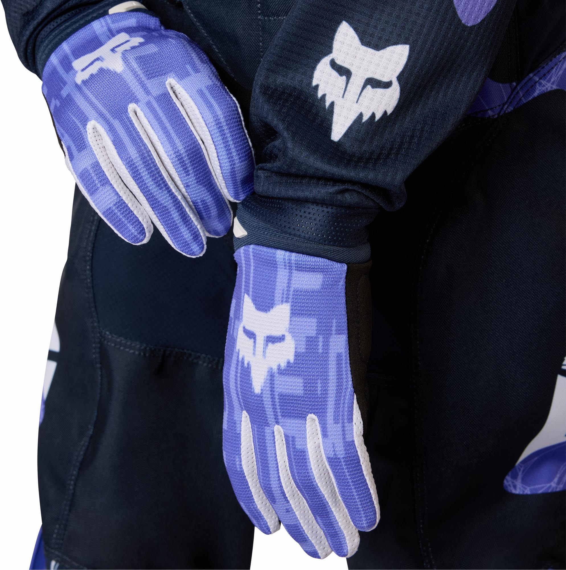 FOX 180 Diffuse Special Edition Ungdoms motocross-trøye Blå/lilla YL Figur 5