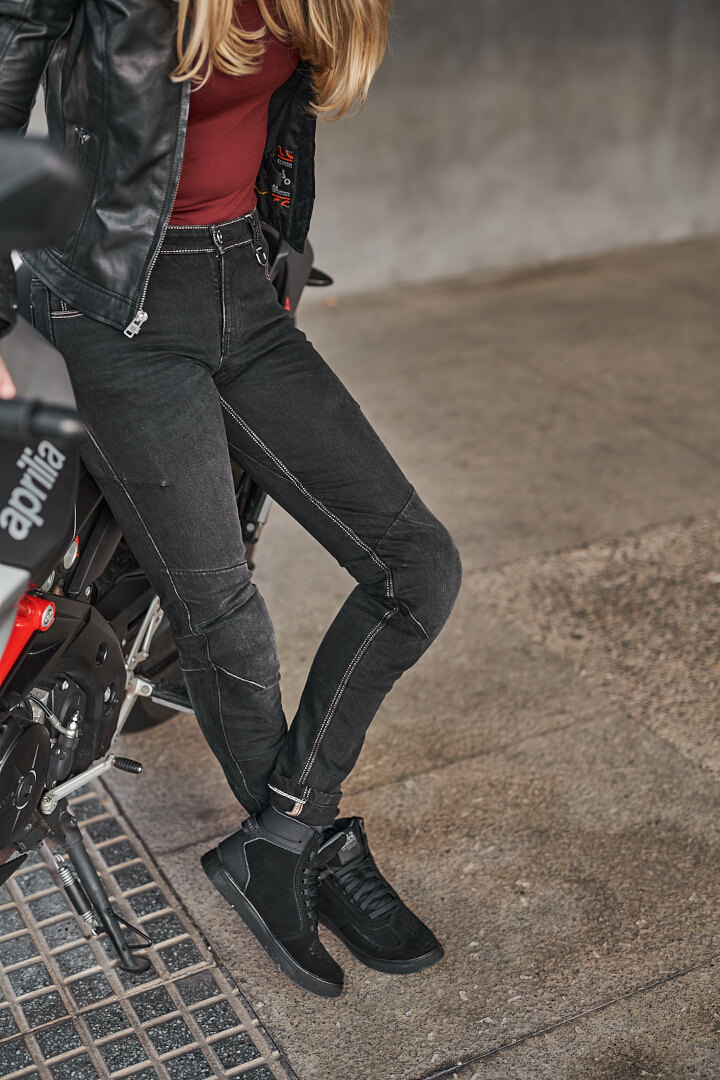SHIMA Devon Damen Motorrad Jeans schwarz 26 L30 Abbildung 5