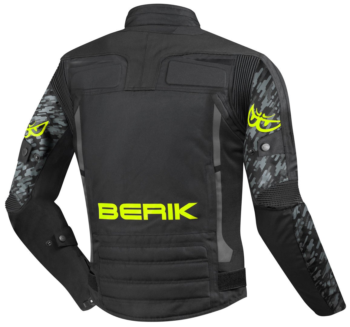 Berik Camo Street Waterproof Motorcycle Textile Jacket black/yellow 50 Figure 2