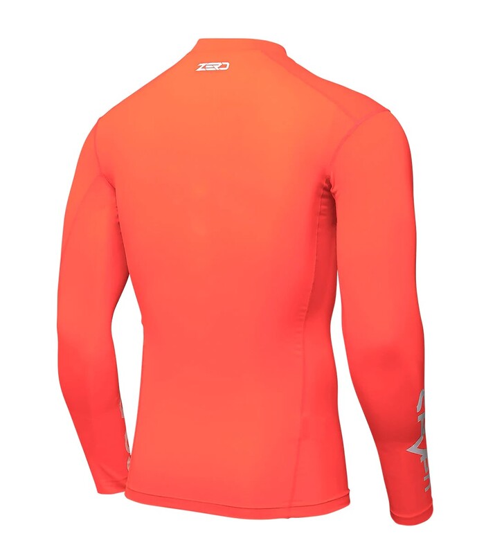 SEVEN Zero Compressions jersey - coral orange matt/red XXL Figure 3