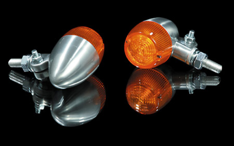 HIGHSIDER Smart Bullet Glödlampa Indikator Kropp Silver / Lins Orange (1st), Fram & Bak Figur 5