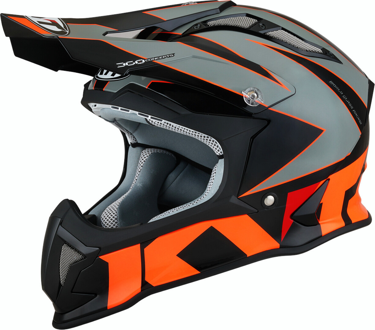 KYT Strike Eagle Blinking Motocross Helm M Abbildung 3