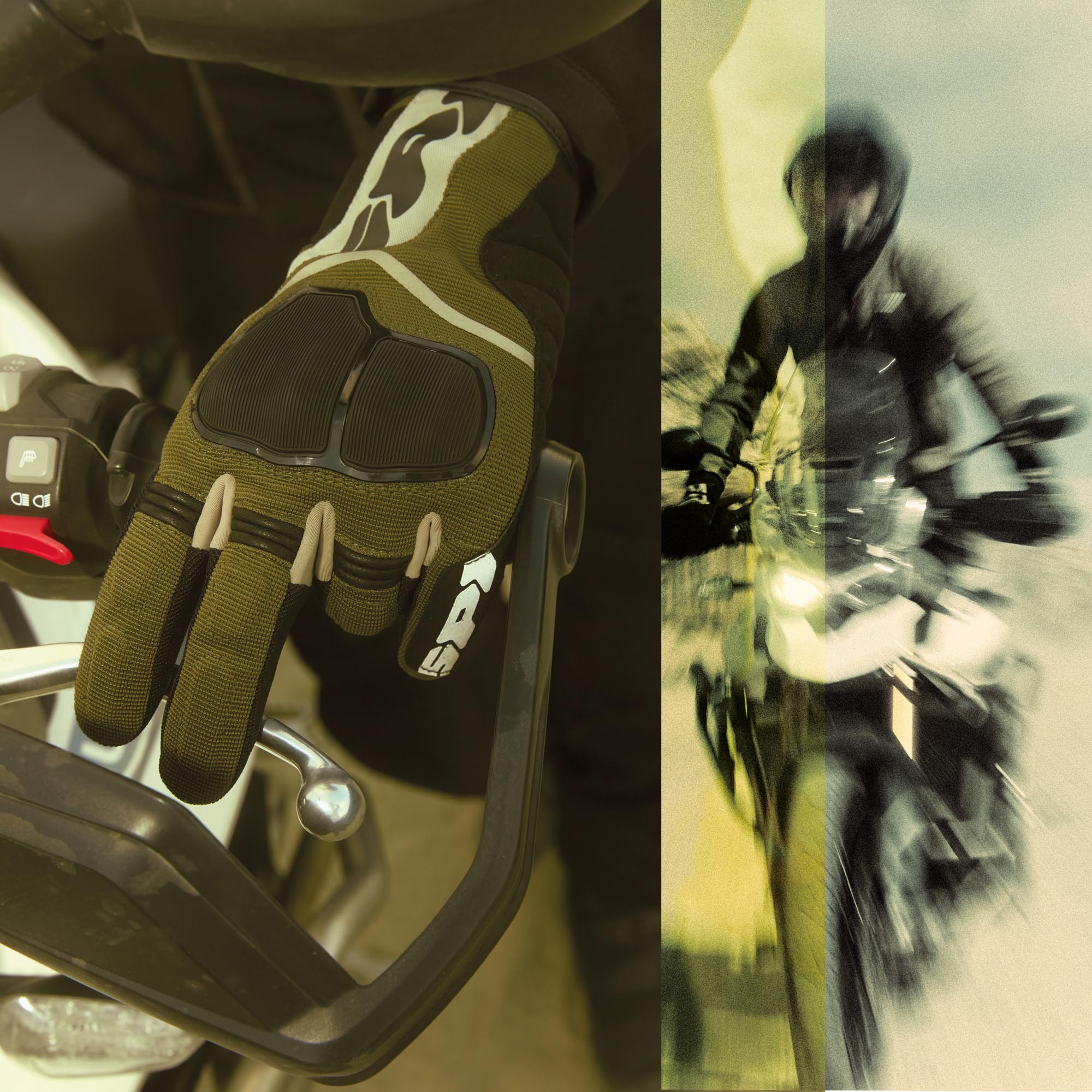 Spidi Sport-GT Motorrad Handschuhe militärgrün M Abbildung 8