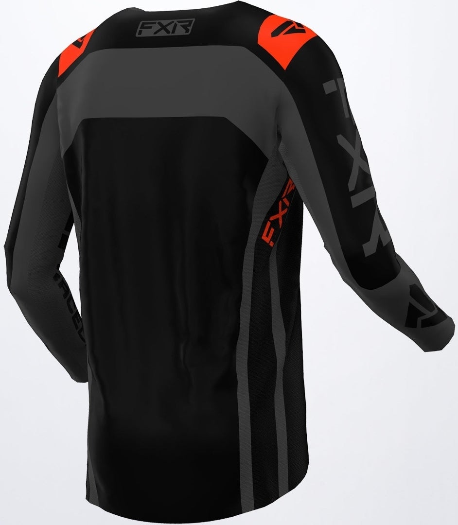 FXR Off-Road RaceDiv Motocross Jersey sort/grå/rød L Figur 2