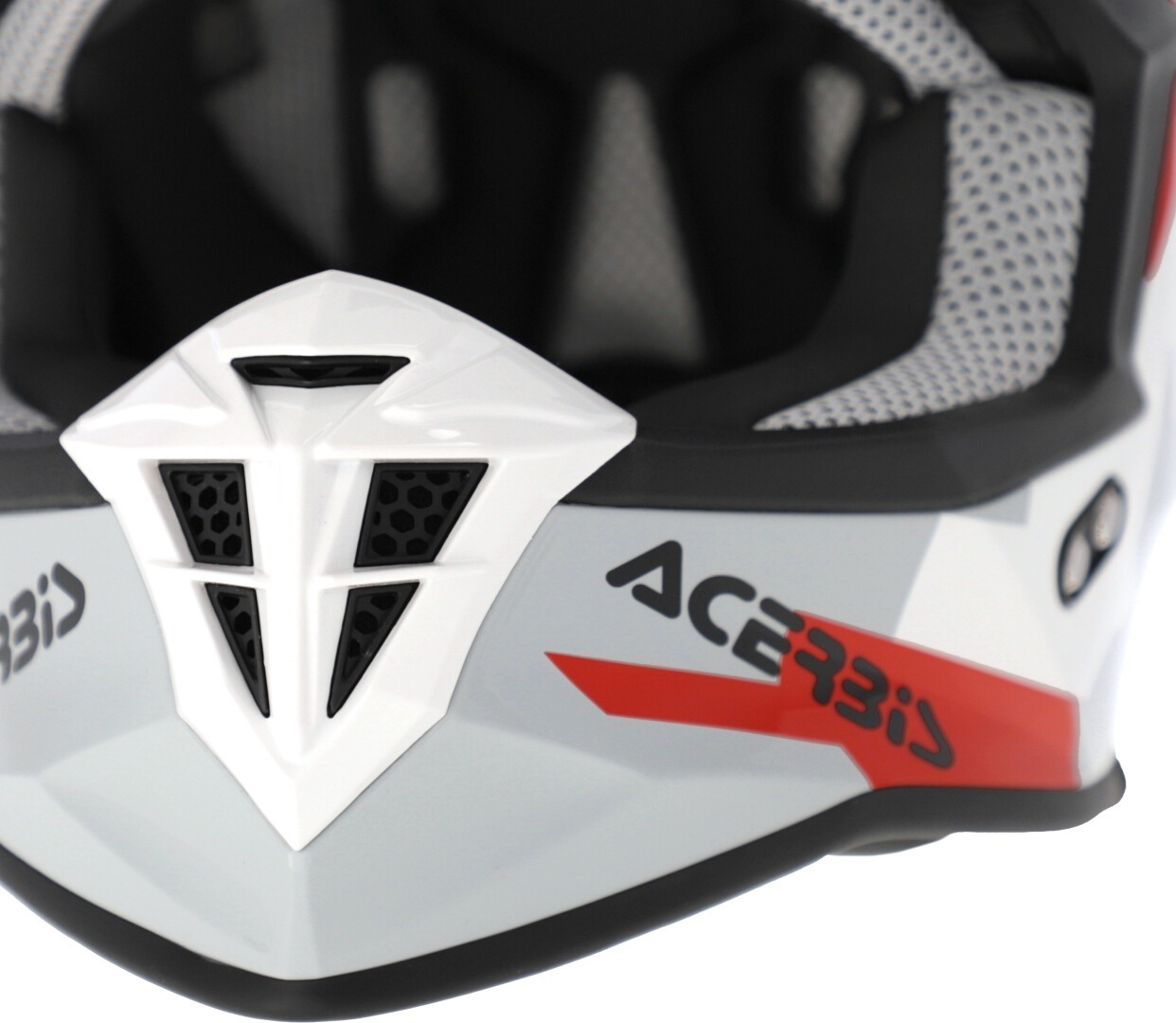 Acerbis Linear Graphic Motorcross Helm wit/rood/grijs M (57/58) Figuur 4
