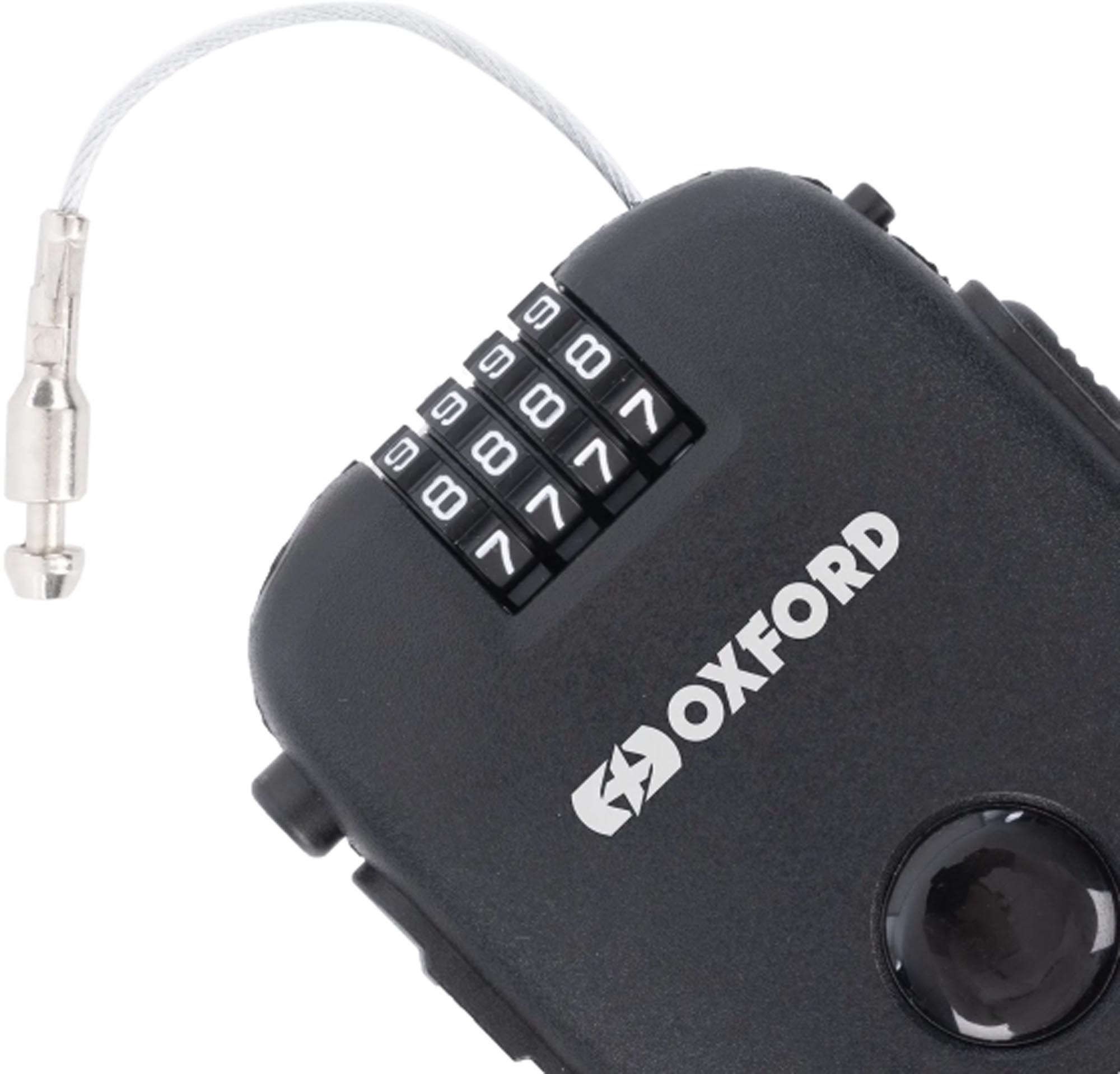 Oxford Retra 75cm Combination Lock with retractable Cable Figure 3