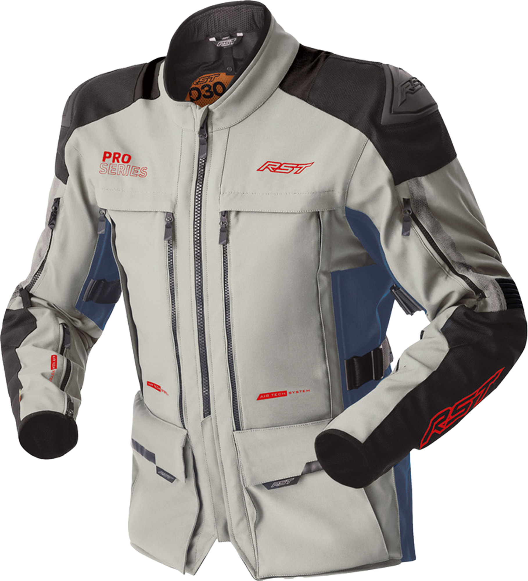 RST Pro Series Adventure D3O waterproof Motorcycle Textile Jacket silver/blue 62 Figure 1