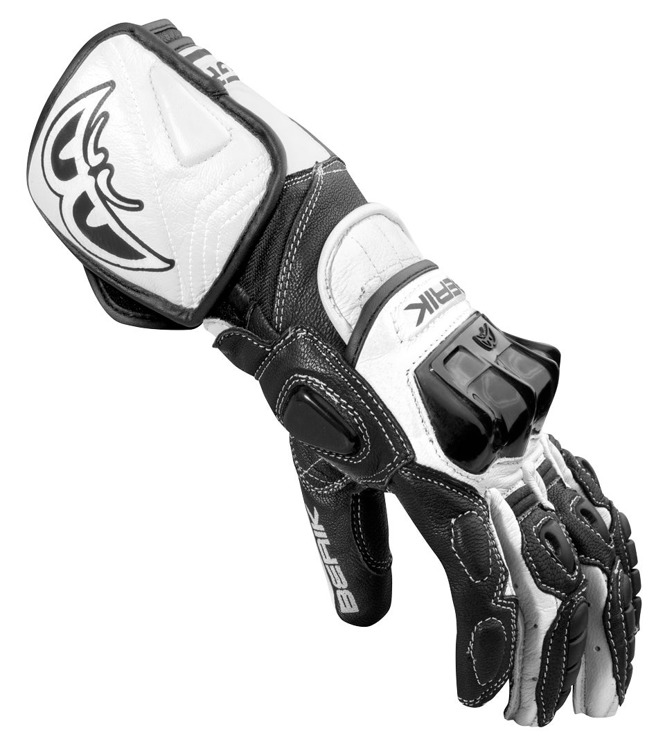 Berik Track Pro Guanti Moto bianco/nero XL Figura 3