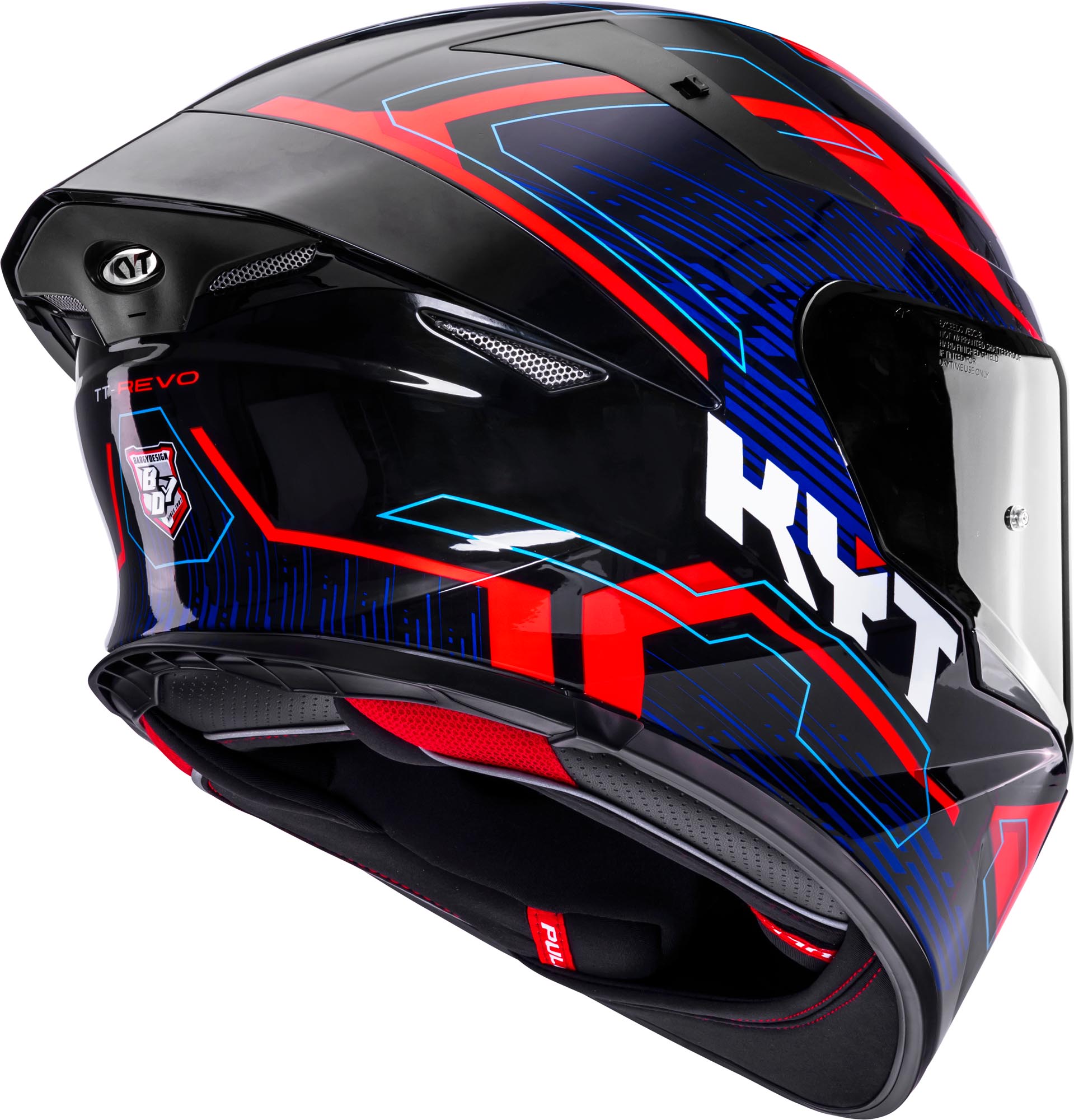 KYT TT-Revo Speeding Cască Negru/Roșu/Albastru S (55/56) Figura 5