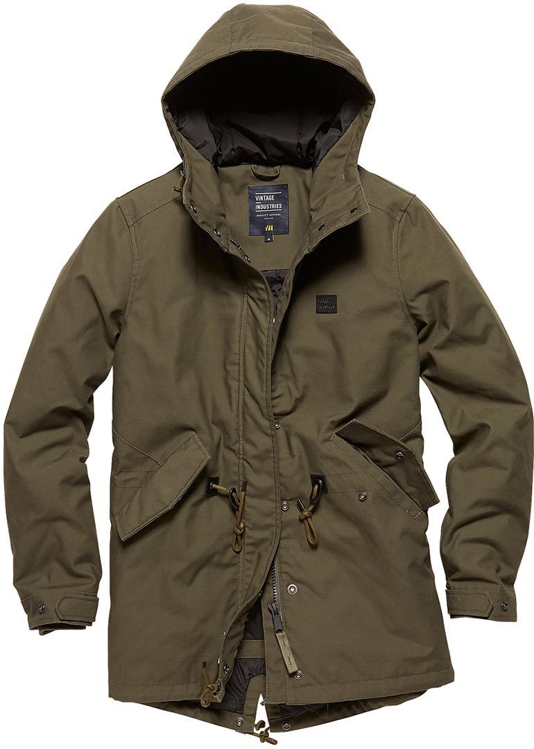 Vintage Industries Indy Parka Dames jas Olive M Figuur 1