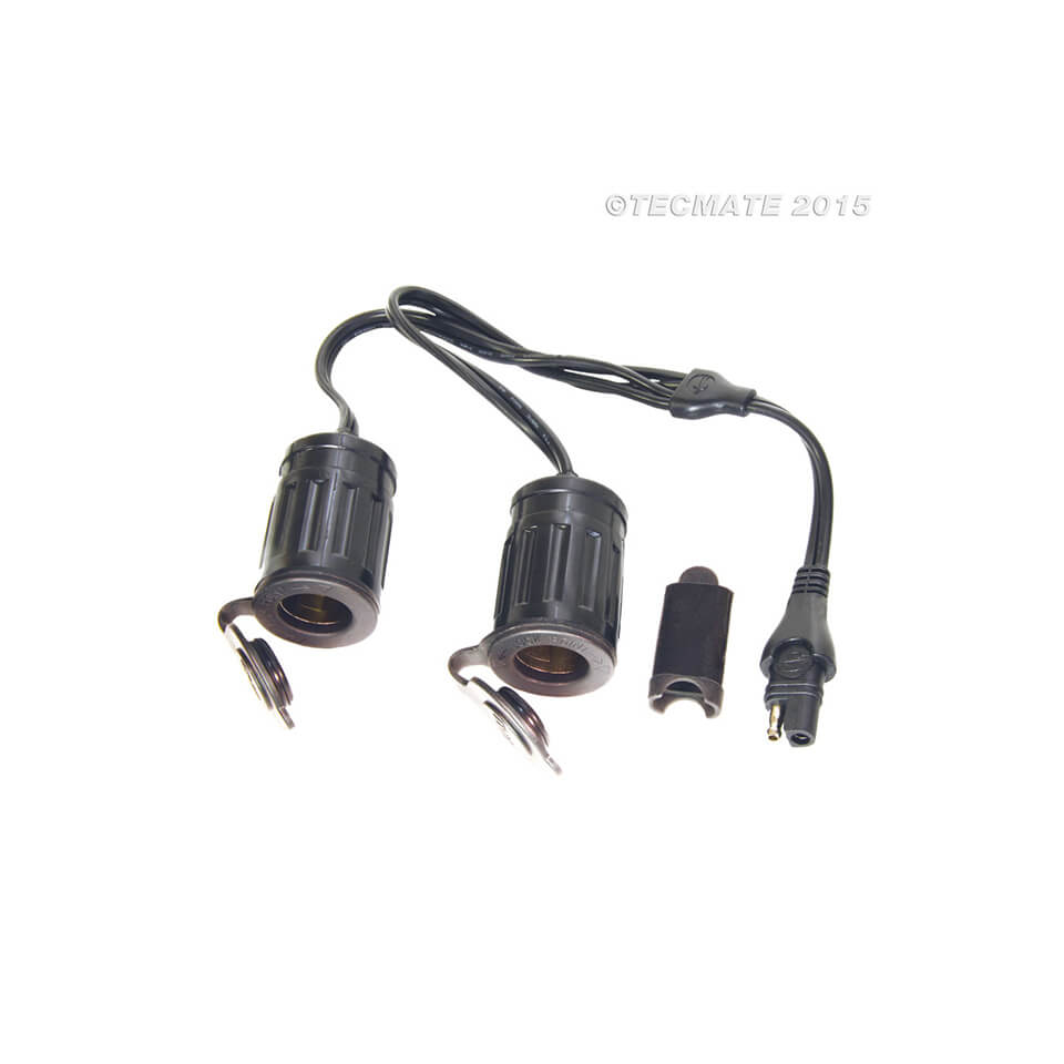 OPTIMATE Y-Splitter, SAE auf 2 x Auto-Steckdosenkupplung (No.26) Figura 1