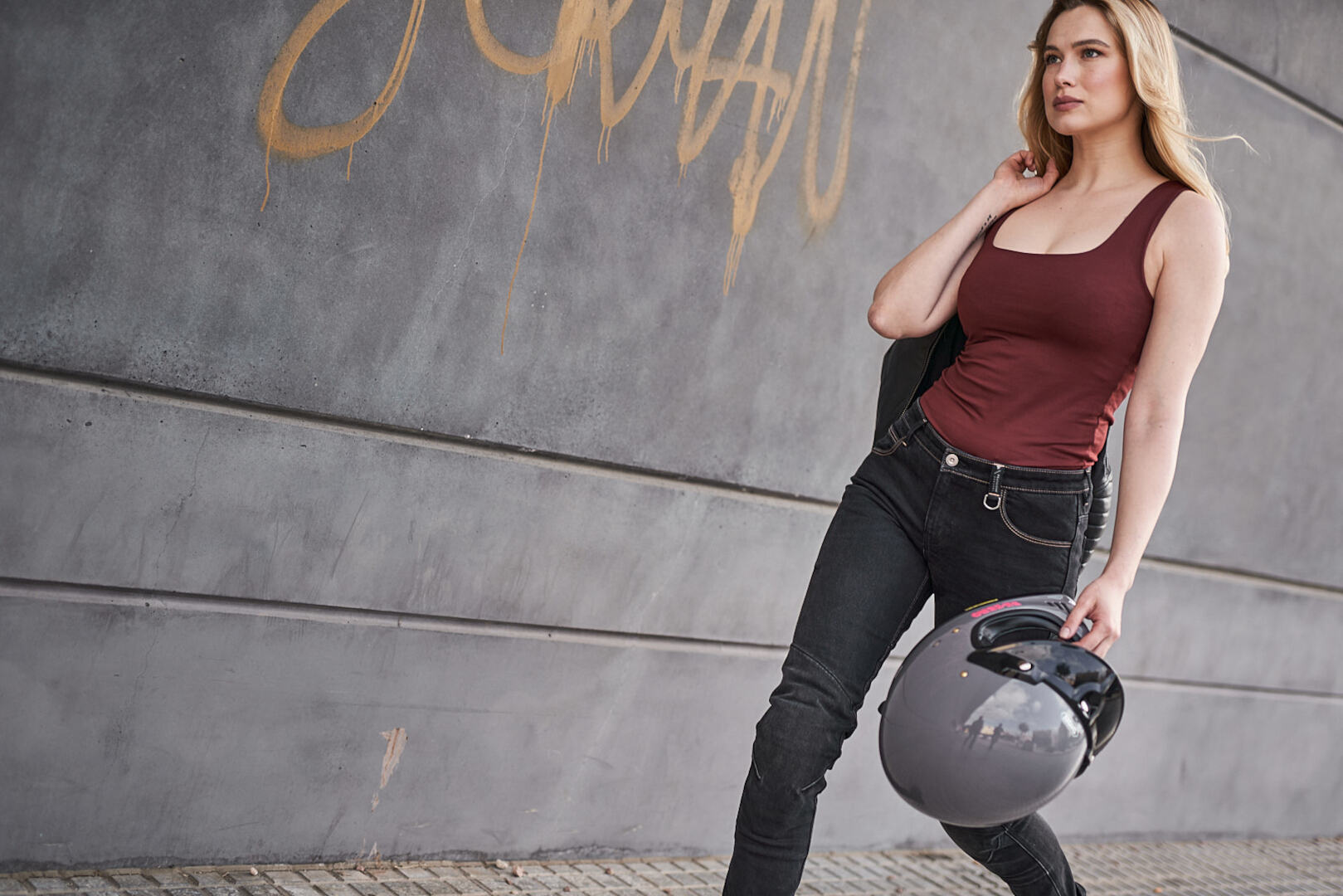 SHIMA Devon Damen Motorrad Jeans schwarz 24 L30 Abbildung 4